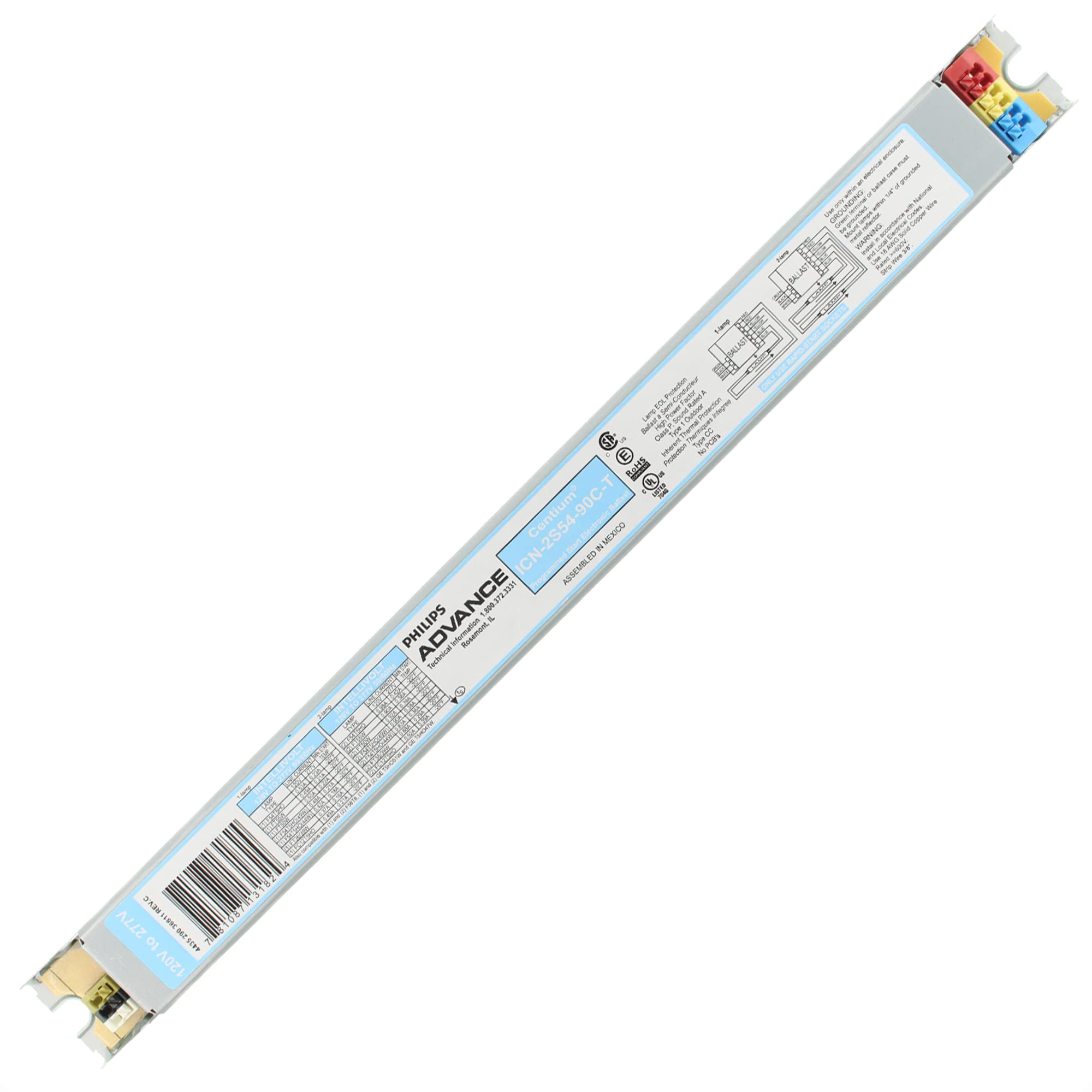 Electrn Ballast W/Conn By Advance Mfrpartno Icn2S5490Ct35I