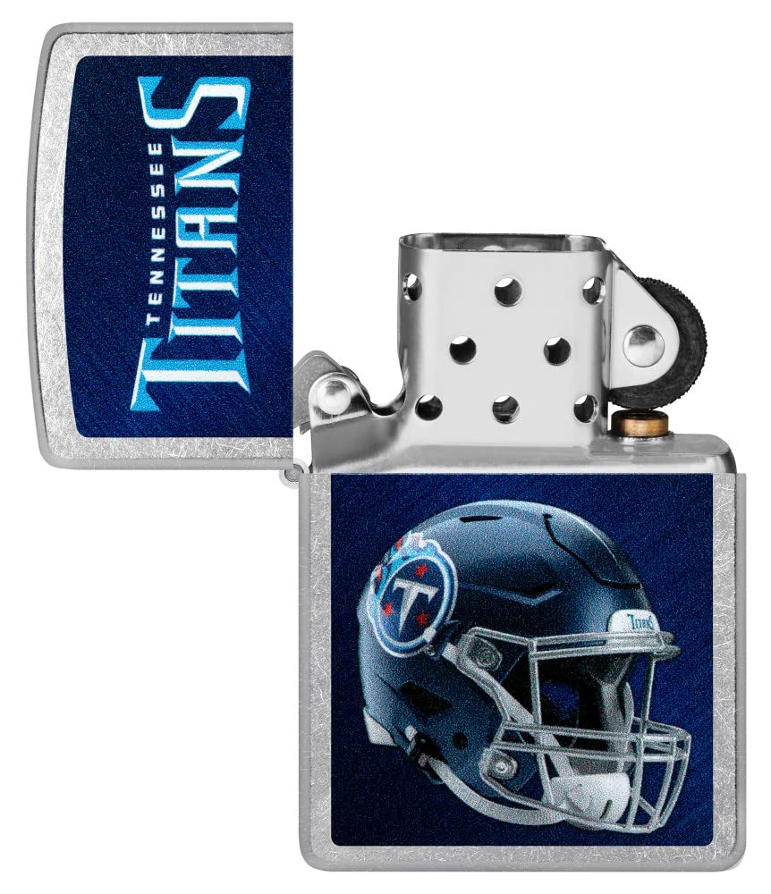 Zippo Nfl Tennessee Titans Helmet Street Chrome Pocket Lighter