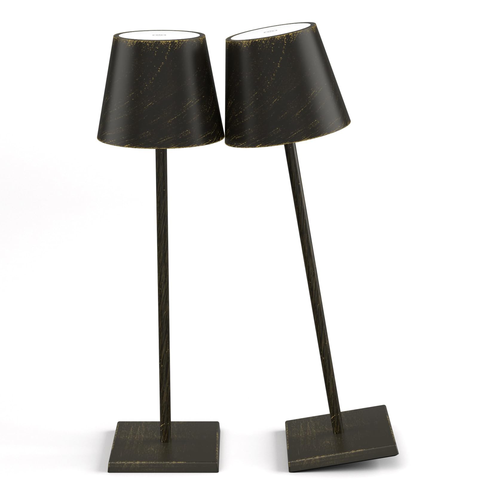 2-Pack Rechargeable Table Lamps LED Cordless Table Lamp 3W 5500mAh Battery Operated Table Light Stepless Dimmable Portable Table