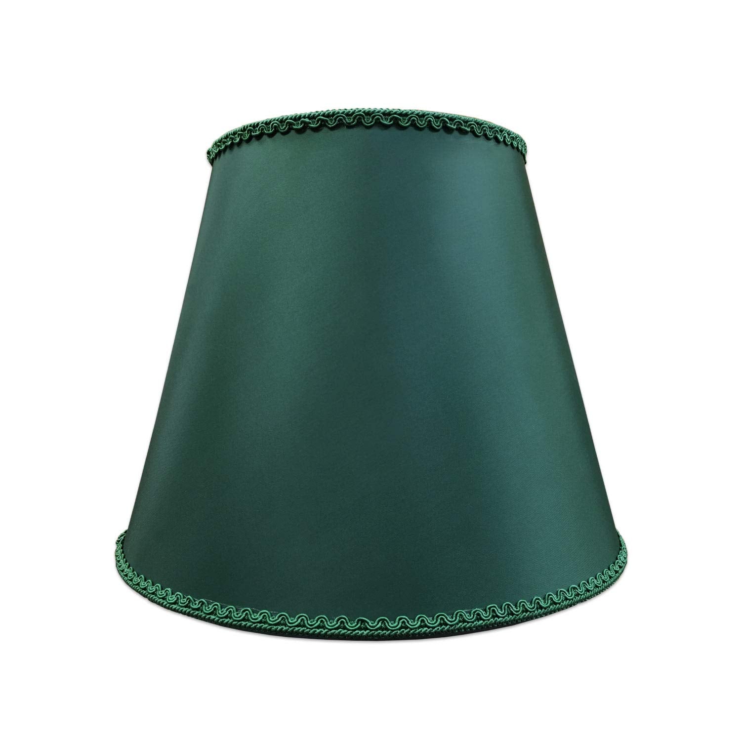 Royal Designs, Inc. Designer Empire Hardback Shade With Elegant Trim, Hb-645-14Gre-1, Green, 8 X 14 X 11
