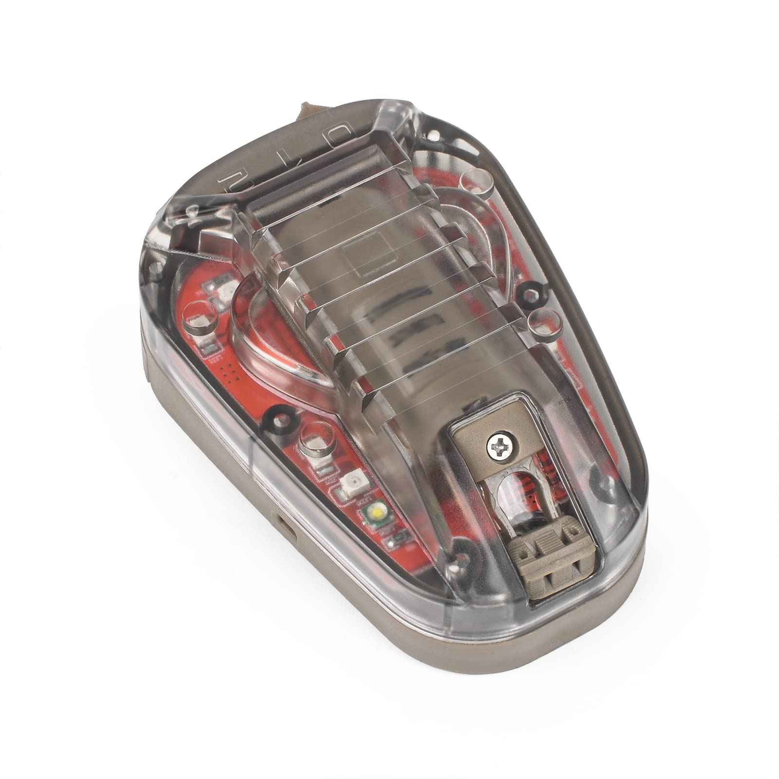 NOBUHIRO Tactical Signal Light - 4 Modes, Waterproof, LED + IR, One Size, WD03001-DE-RED