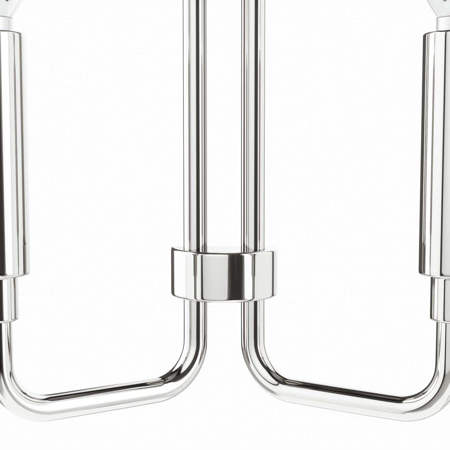 Modway Rekindle 2-Light Wall Sconce in Polished Nickel