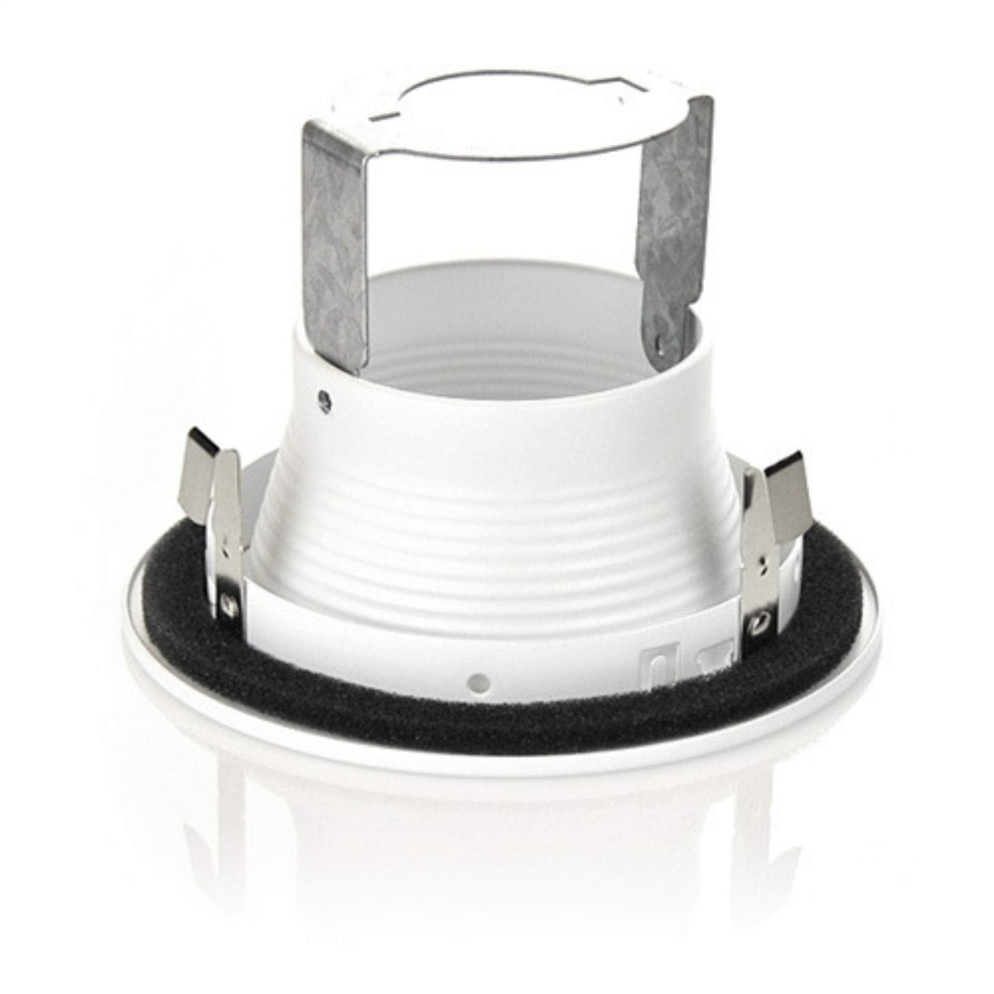 4 Inch Light White Stepped Baffle Trim - For 4" Recessed Can, Fits Halo/Juno Remodel Housing, Four Bros Lighting Sb4/Wht, 6 Pack (White)