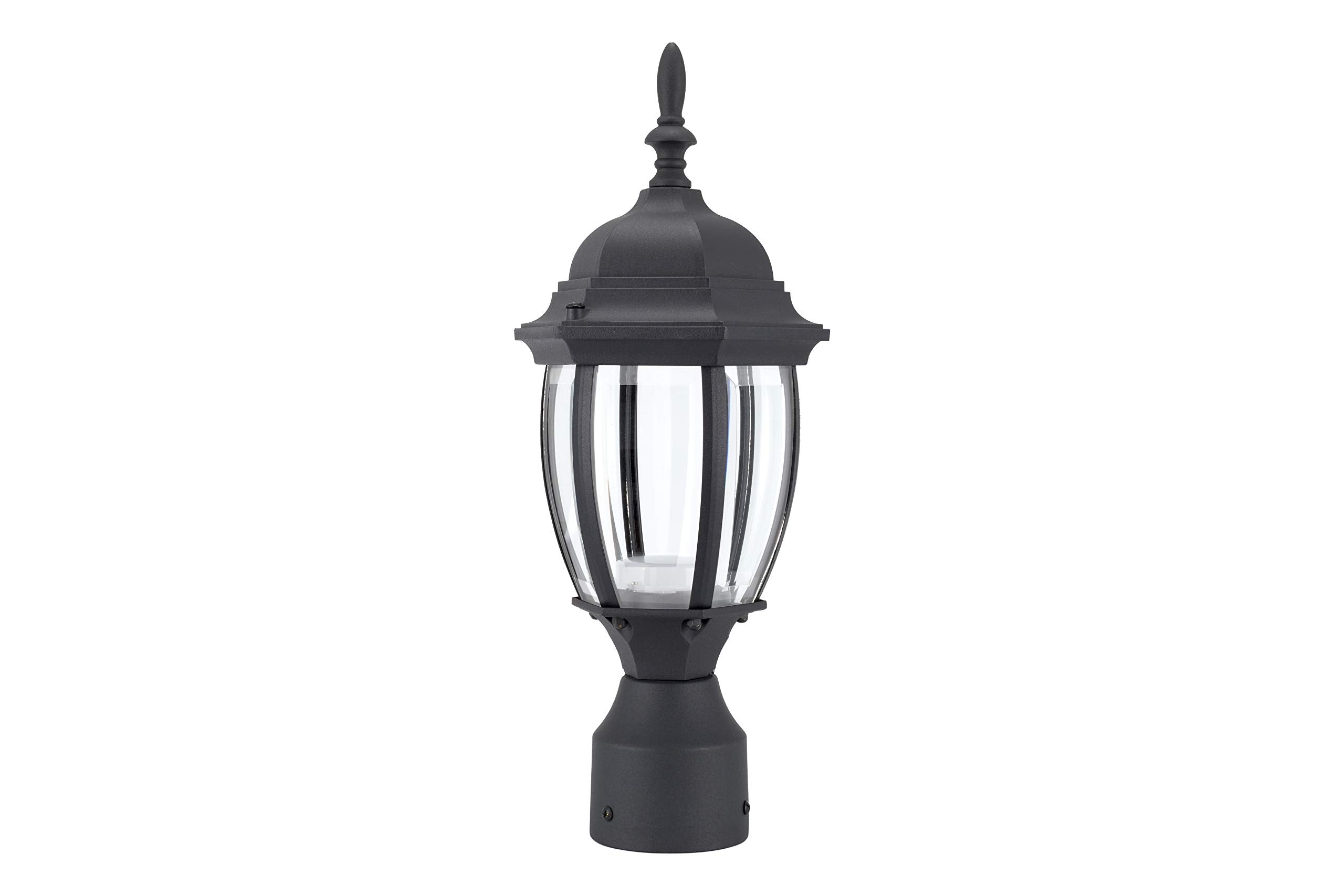 LIT-PaTH LED Outdoor Post Light, 9.5W 800 Lumens, 5000K Daylight White, Aluminum, Matte Black, Model LT-PL00150K,
