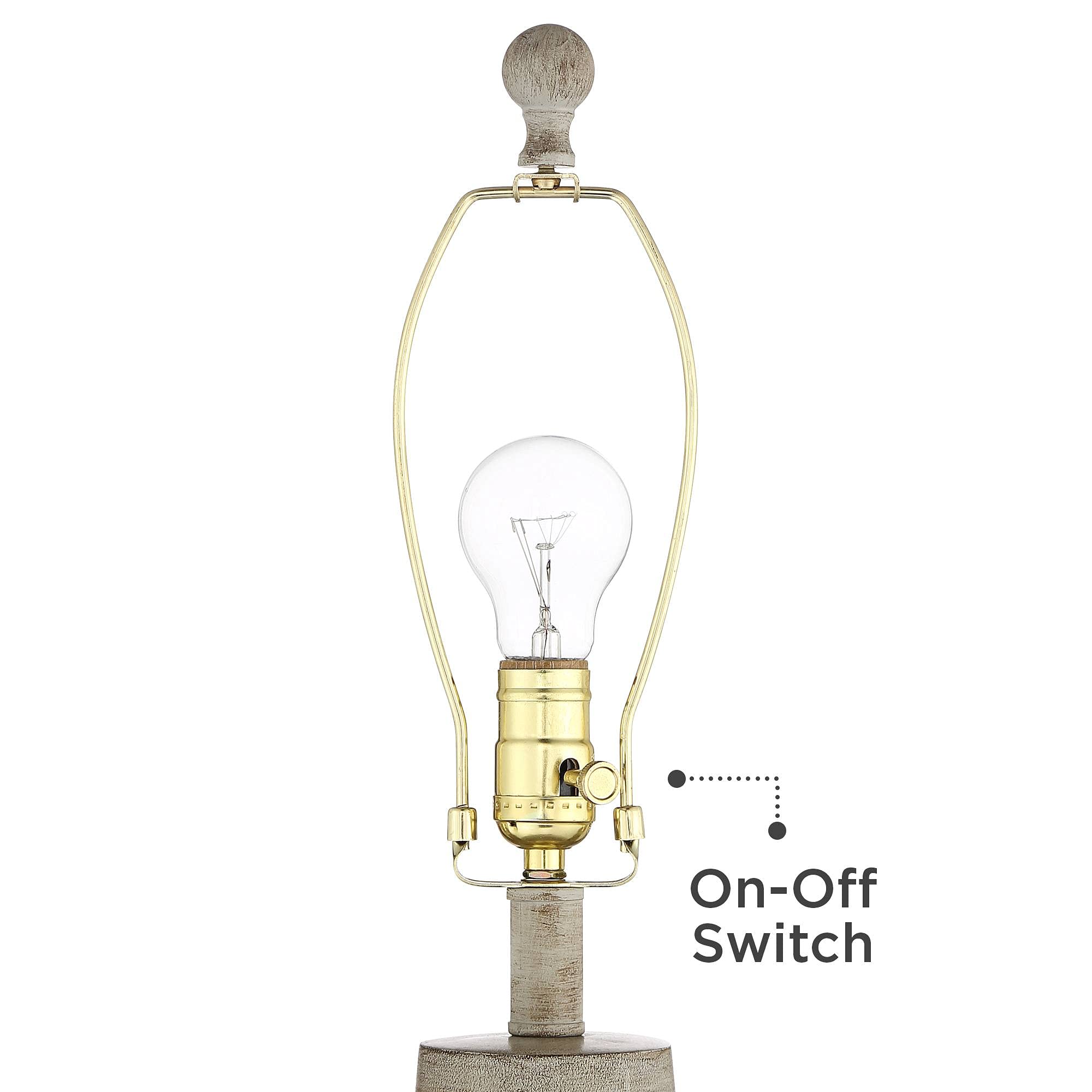 Regency Hill Glenn 27'' Tall Urn Natural Cottage Southwestern Table Lamps Set Of 2 Wifi Smart Socket Gray Terra Cotta Living Roo