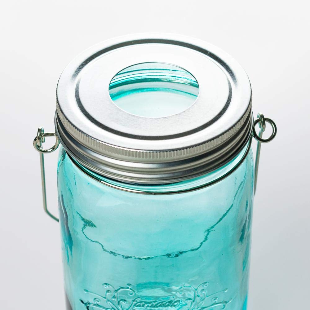 fantado Wide Mouth Mason Jar Pendant Light Cord Kit Lid (Silver, Lid Only) by PaperLanternStore