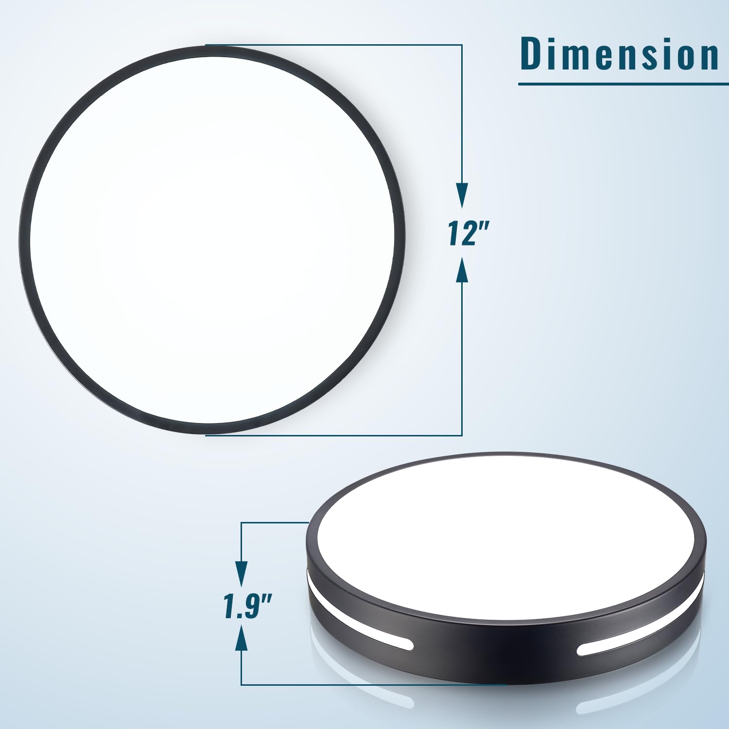 Wheatronic Led Ceiling Light Flush Mount 24W, Black Kitchen Light Fixture Ceiling Mount Dimmable Set Of 2, 12 Inch Close To Ceiling Light Fixture 5Cct For Bedroom, Bathroom, Living Room