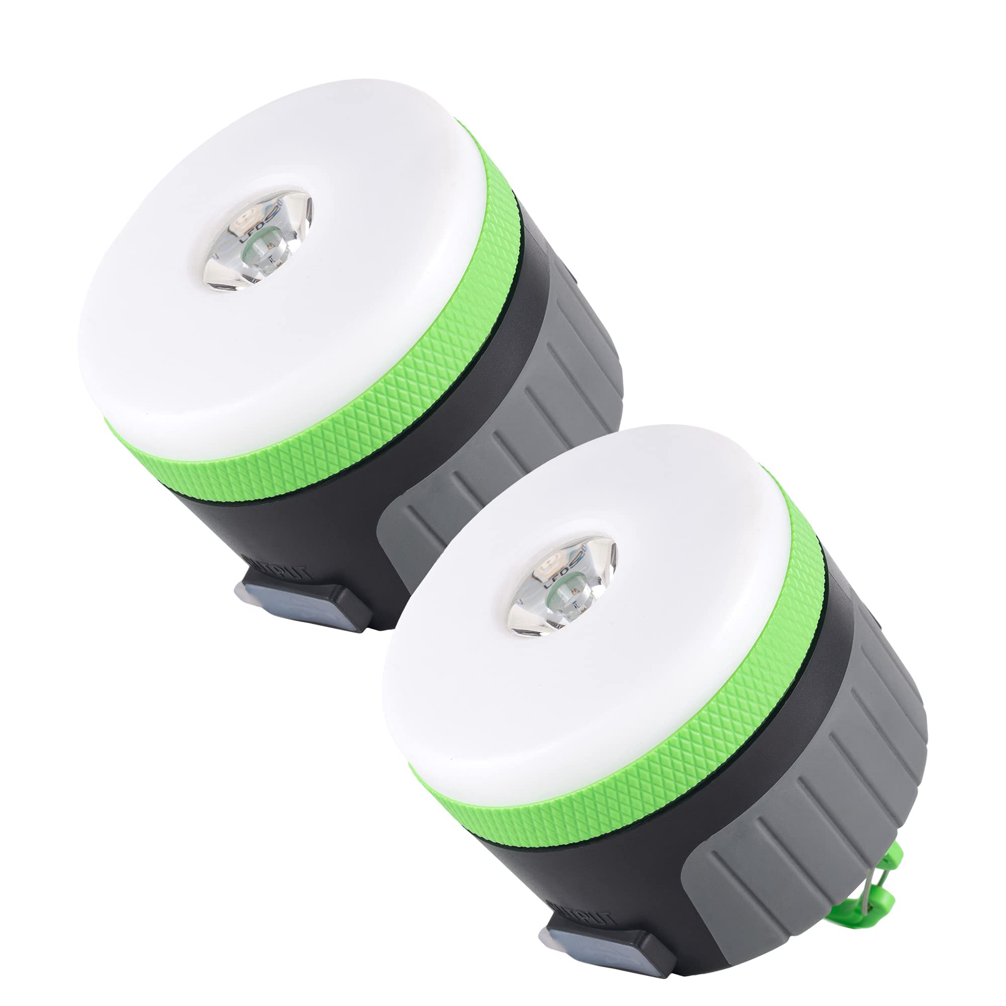 LIT-PaTH LED Camping Lantern, Rechargeable, 4400 mAh, 2-Pack, Large Green, Model LT-CPL002L-GR-2PK
