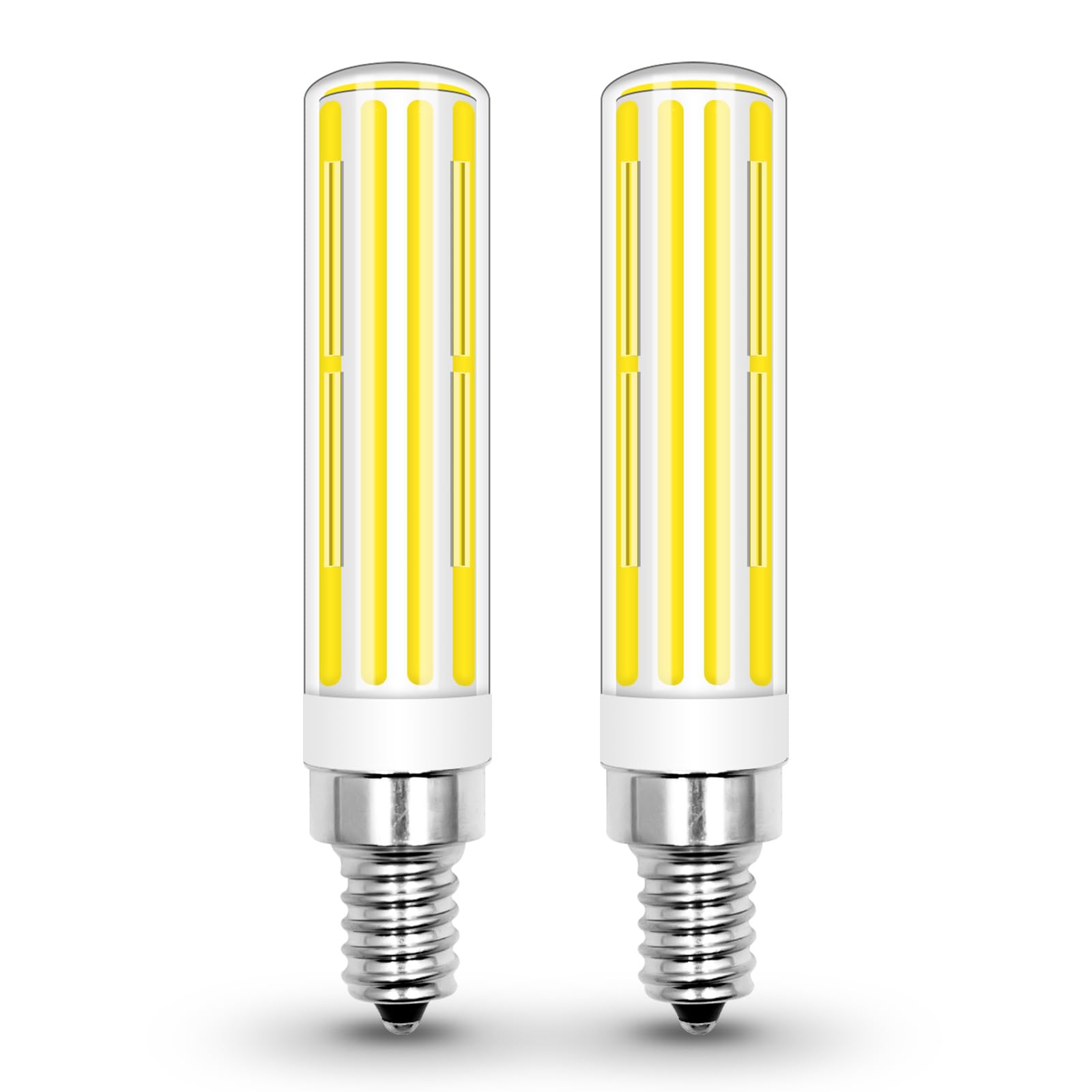 Tzhilan E12 Led Bulb 100W Equivalent,120V Cob E12 C7 Led Light Bulbs For Chandelier Light Candelabra Ceiling Fan, Cool White 600