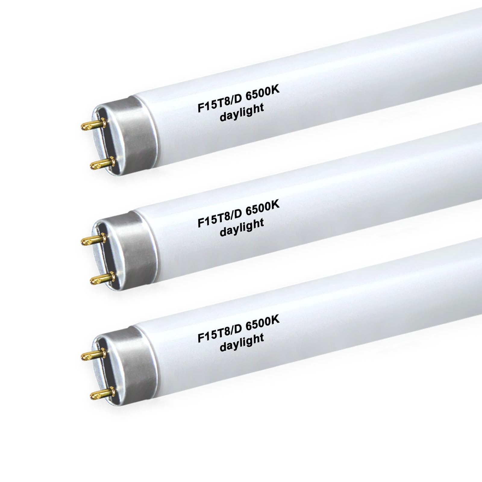 KosunRefill F15T8/D Daylight 18Inch 15 Watt T8 Straight Tube,F15T8/DL T8 Linear Preheat Lighting Lamps,G13 Medium Bi-Pin Base, 6