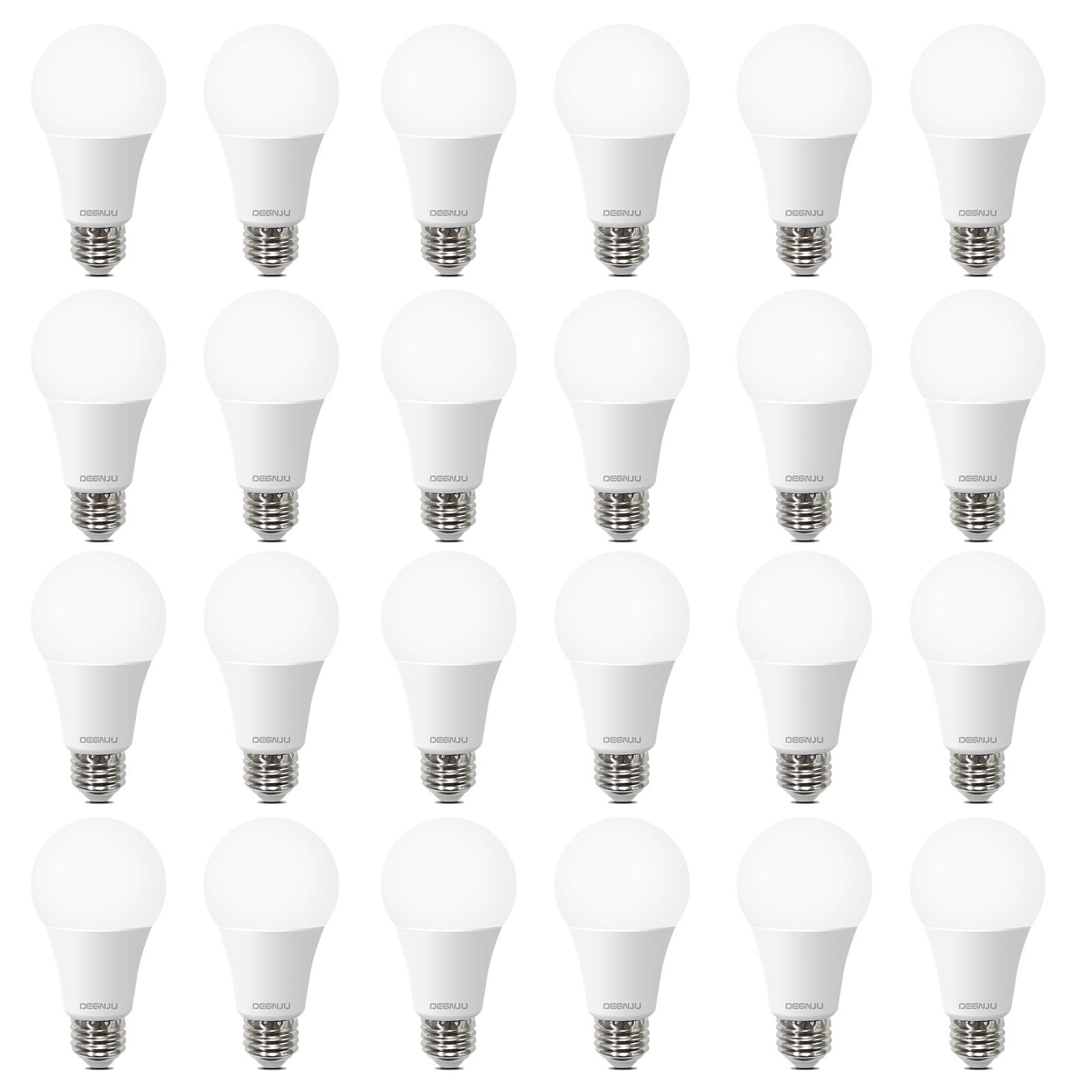 Degnju A19 Led Light Bulbs, 100 Watt Equivalent, 5000K Daylight Light Bulbs, E26 Standard Base, 1500 Lumens, Non-Dimmable, 13W B