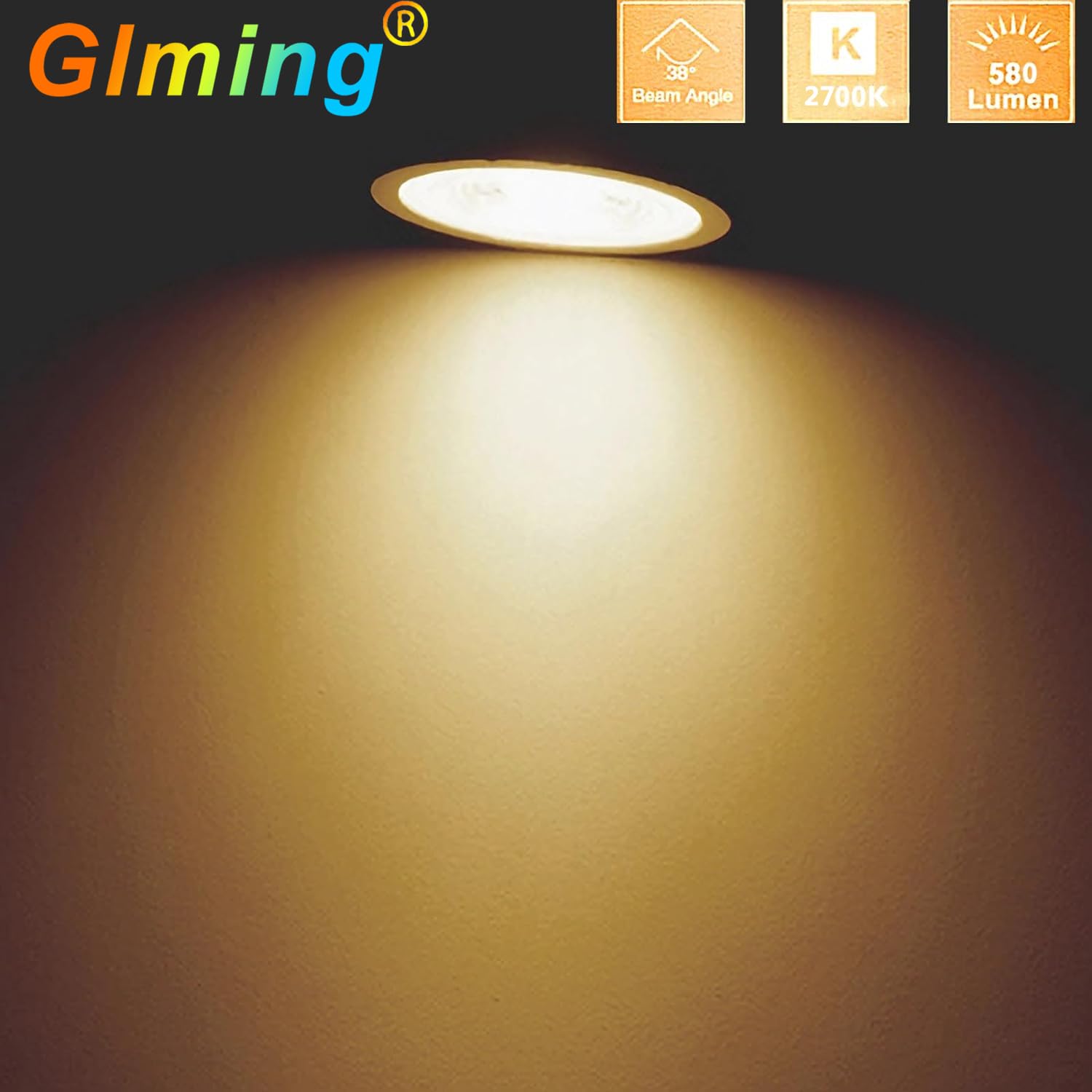 Glming Mr16 Led Bulb 5W,50W Incandescent Lamp Equivalent,12V Low Voltage Spotlights For Overhead Tracking Flood Recessed Accent