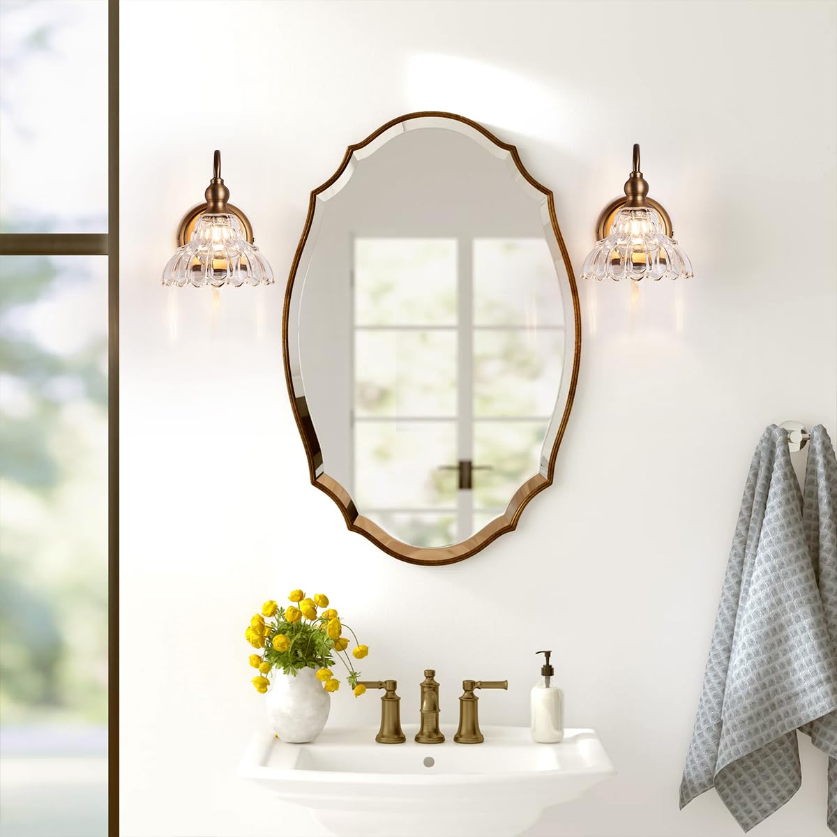 Tlolgt Modern Plug In Wall Sconces Brass Vintage Wall Light Fixtures Antique Vanity Lights For Fireplace Bathroom Bedroom Coffee