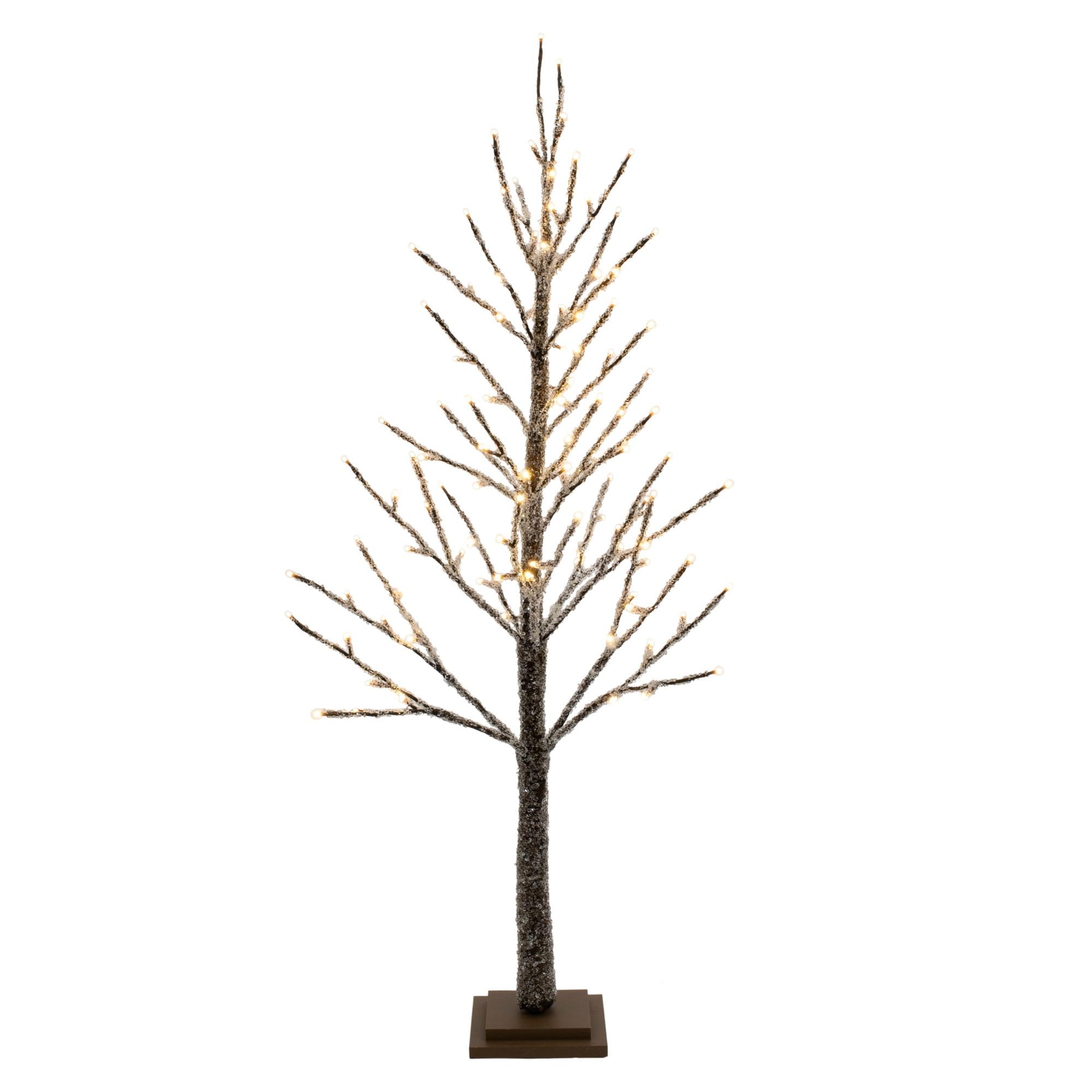Melrose Paper 114 LED Lights Twig Christmas Tree, 4-Foot Height, Holiday Season Decoration