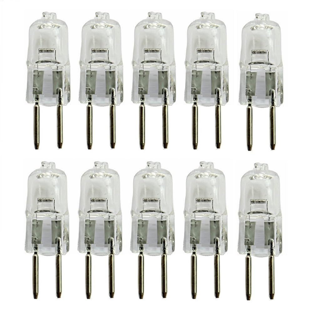 DLEDMOP Halogen G6.35 Halogen Light Bulbs Dimmable Warm White 2700K GY6.35 Halogen Capsule Bulbs 12V 2-Pin for Chandeliers Cabin