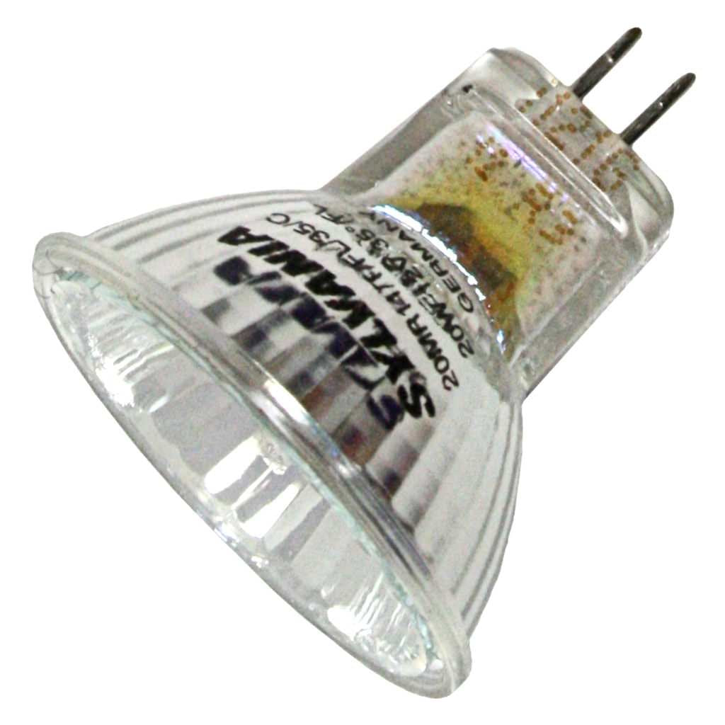 OSRAM Tungsten Halogen Bulb 35 Degree Flood Beam 20W Clear Glass Model 55134