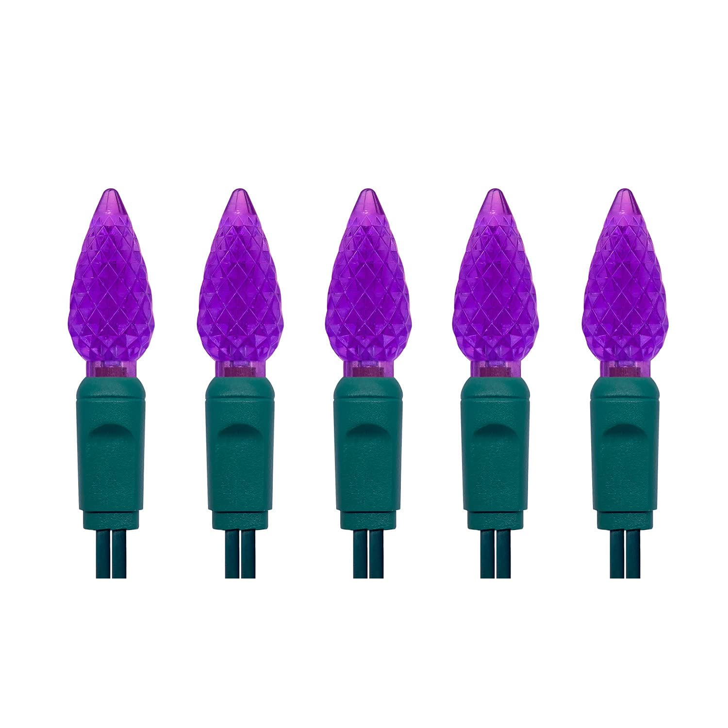 Yongzhenlite Ul Listed 50 Count C6 Led Christmas Lights,C6 Strawberry Lights Bulbs,Outdoor Led String Lights For Garden Patio Ha