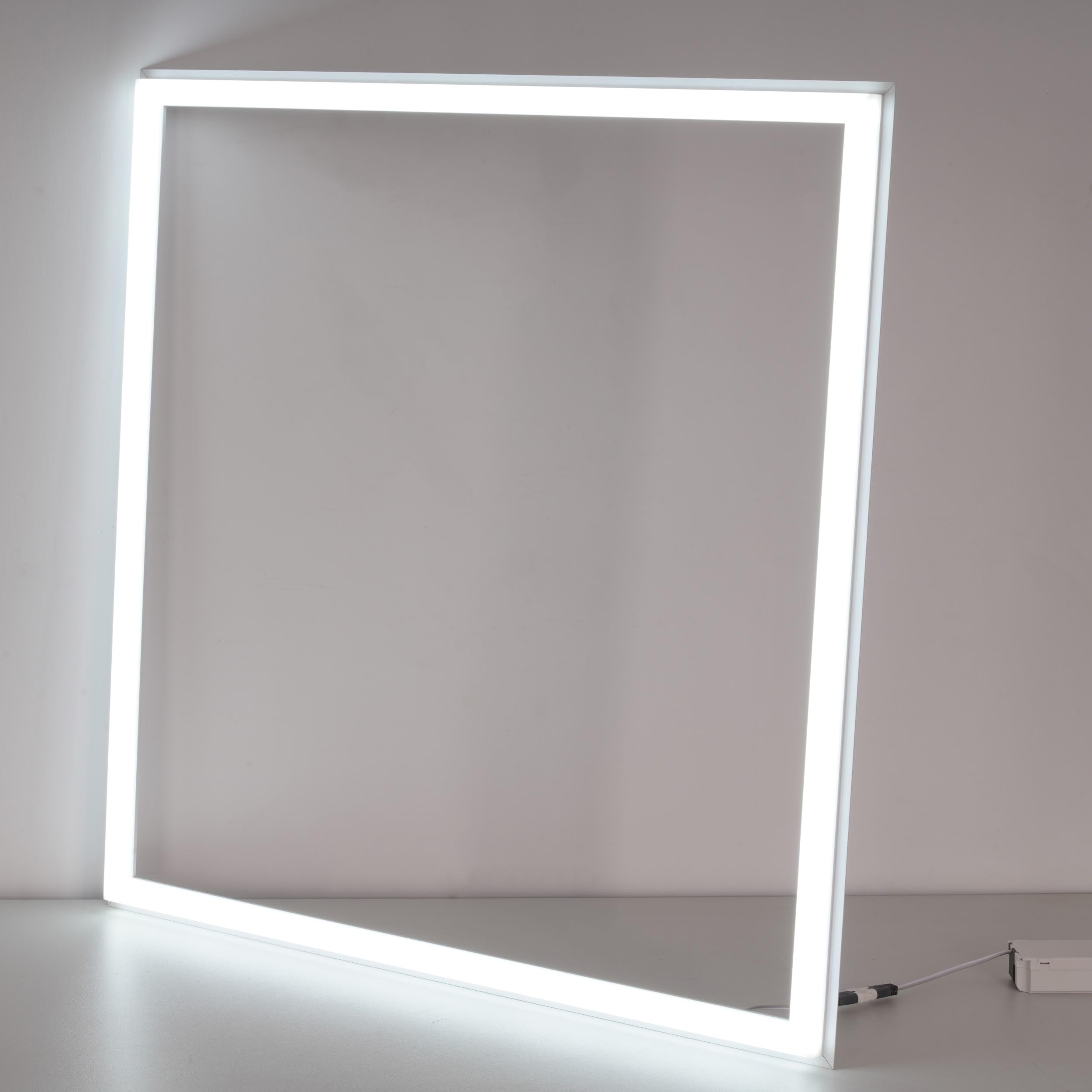 Fengsengshuiqi Flat Panel Light 2X2 Ft 2 Pack Led Frame Panel, Border Glow Light 45W 3600Lm Suitable For Offices, Shops, Bathroo