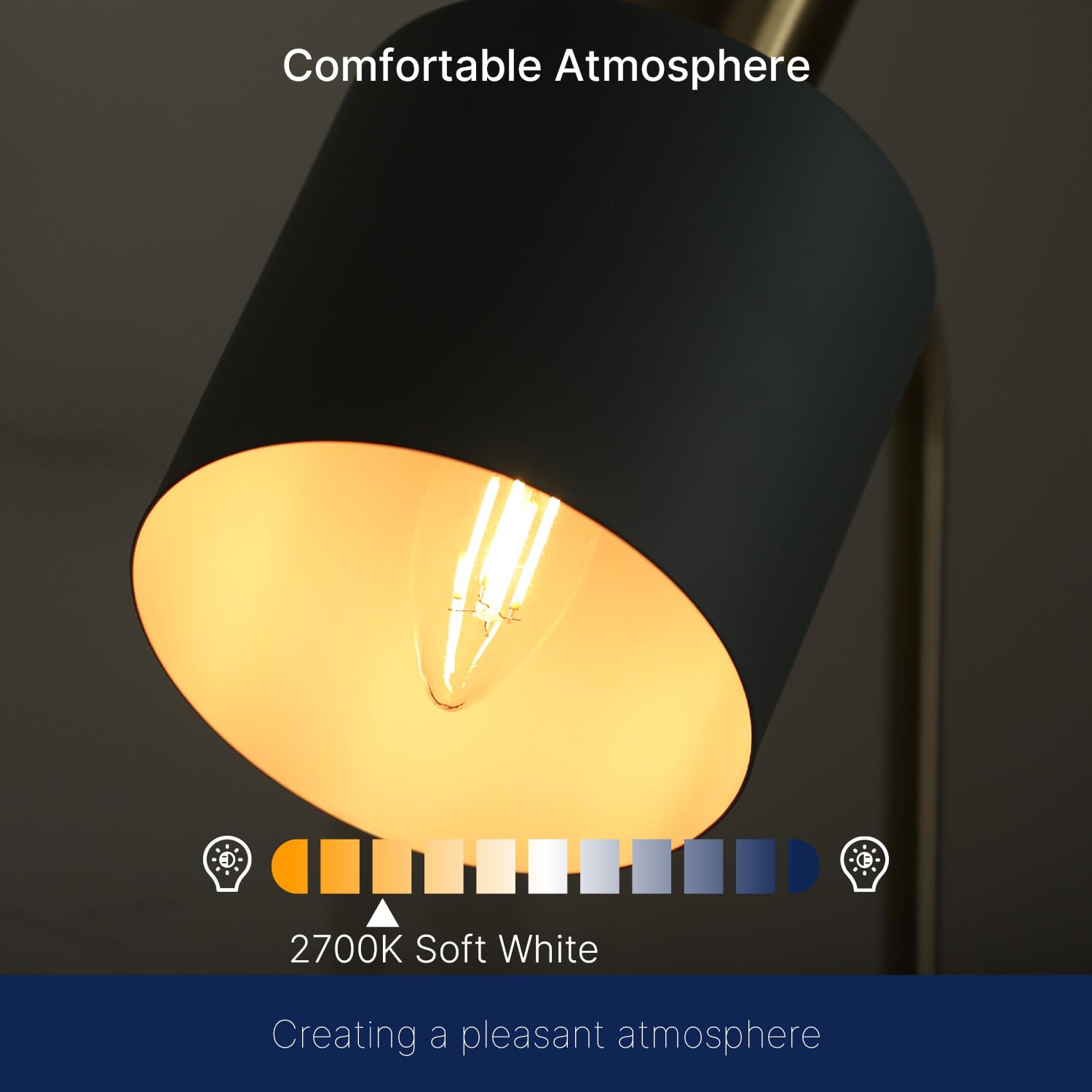 Flsnt Led Chandelier Light Bulbs, Dimmable E12 Base, Clear B11, 2700K Soft White, 6 Pack, Glass