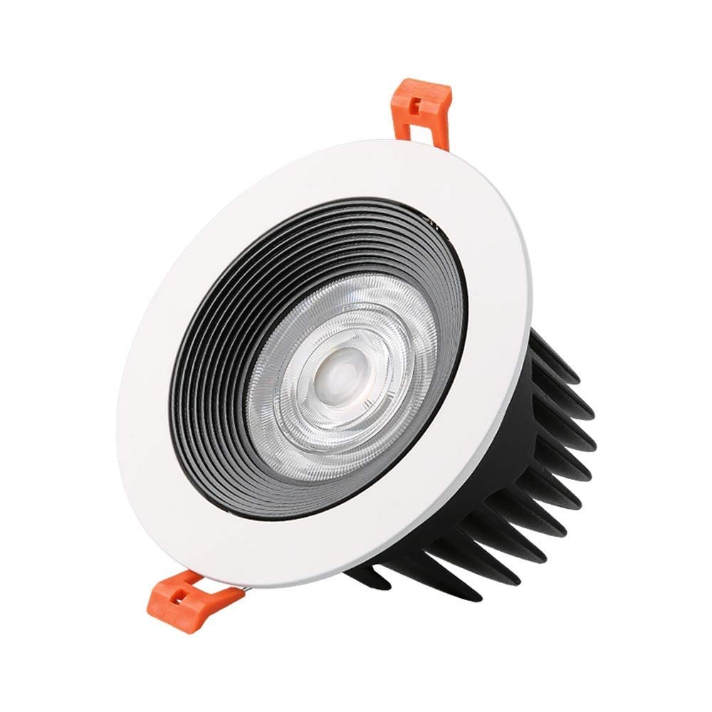 OZZKI Recessed Energy Saving COB Recessed Downlight Adjustable Angle High Light Efficiency LED Recessed Ceiling Panel Light Rece