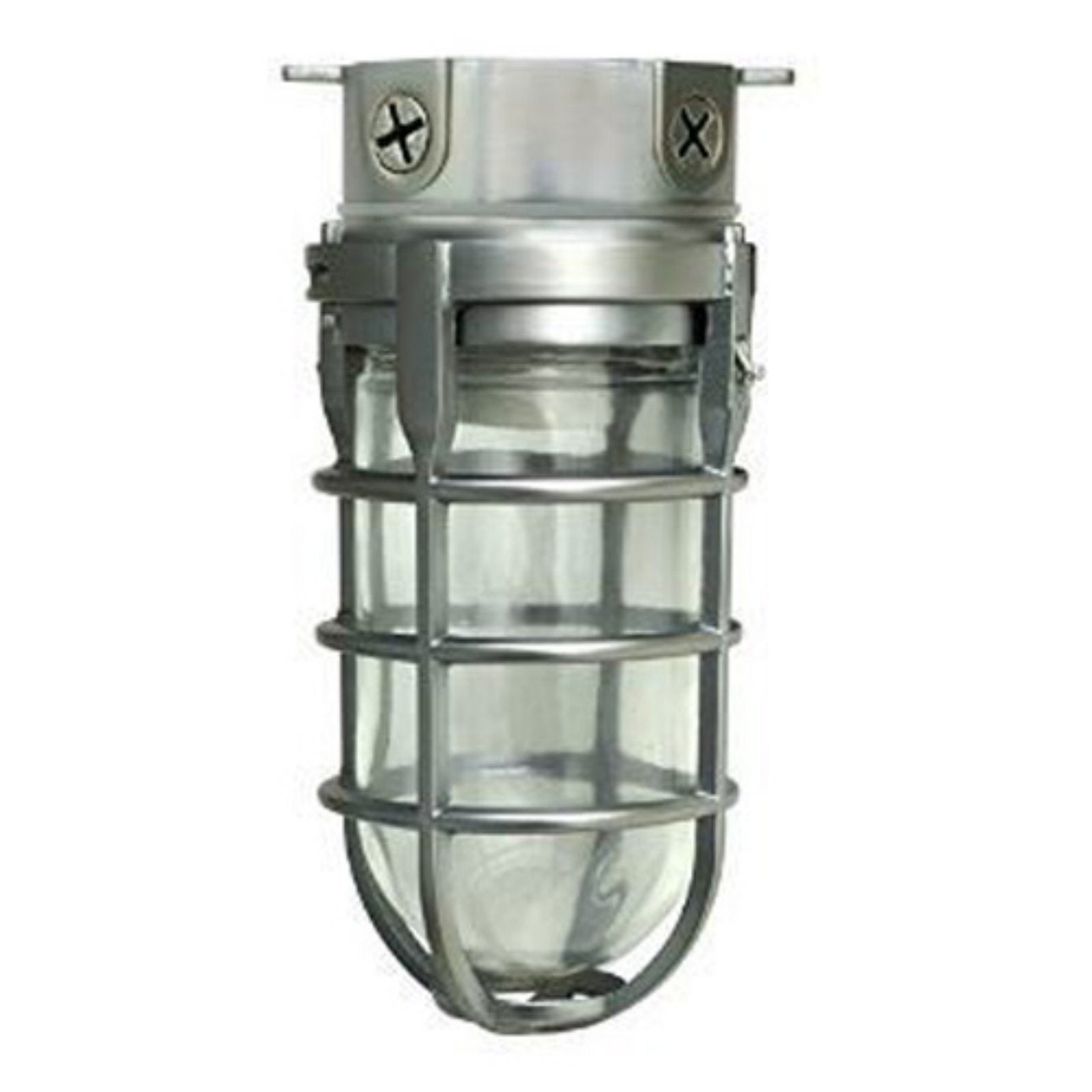 Woods Vandal Resistant Security Light, 150W Incandescent, Ceiling Mount, Chrome, Model L1706CH