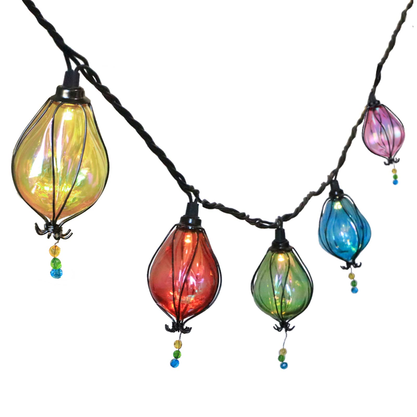 Vigdur Multicolor Fairy String Lights, 10 Bulbs, Waterproof, Indoor/Outdoor, Model WODER-4214880, Perfect for Christmas, Parties, Weddings
