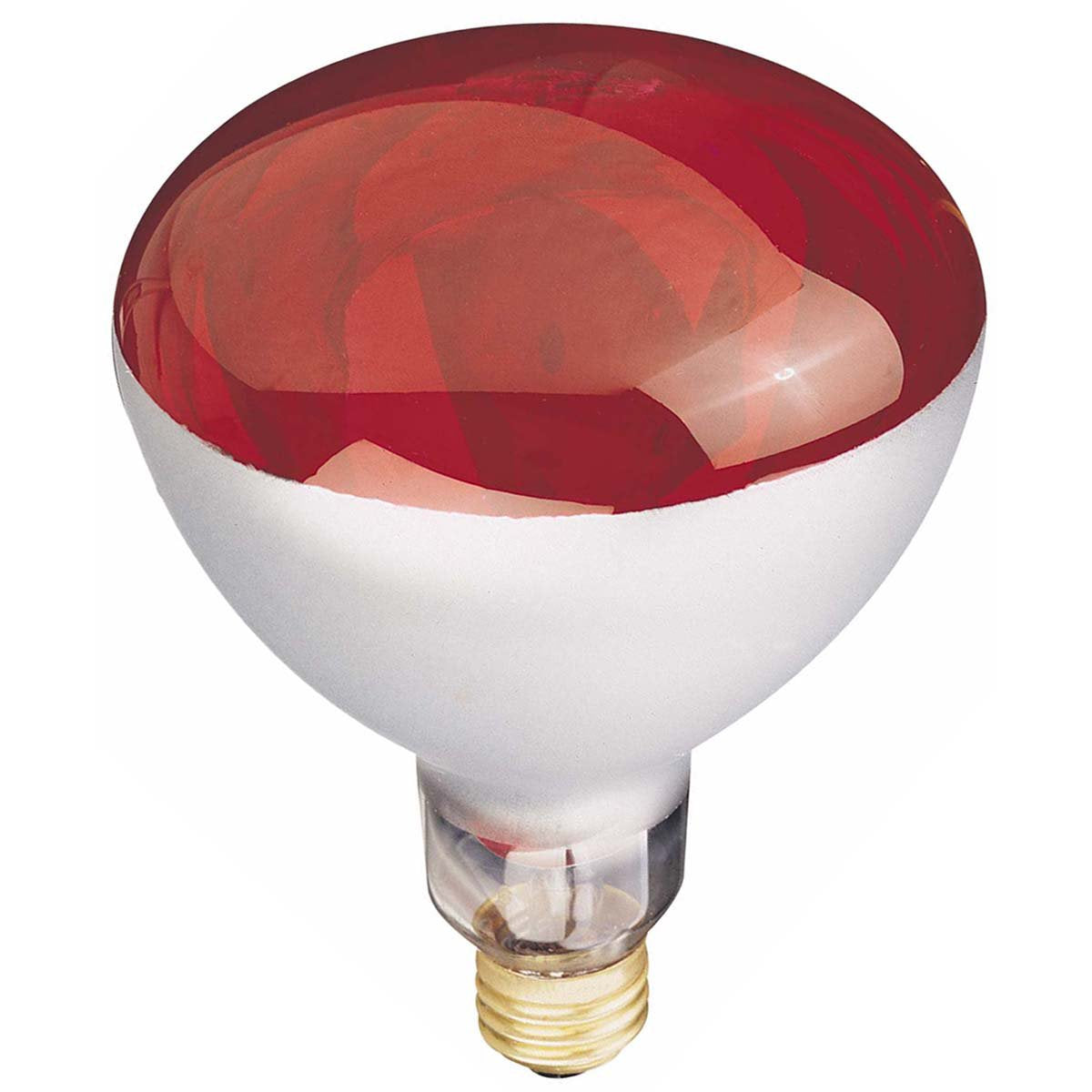 Globe Electric 250W R40 Incandescent Heat Lamp Bulb, E26 Base, Red - 1 Pack
