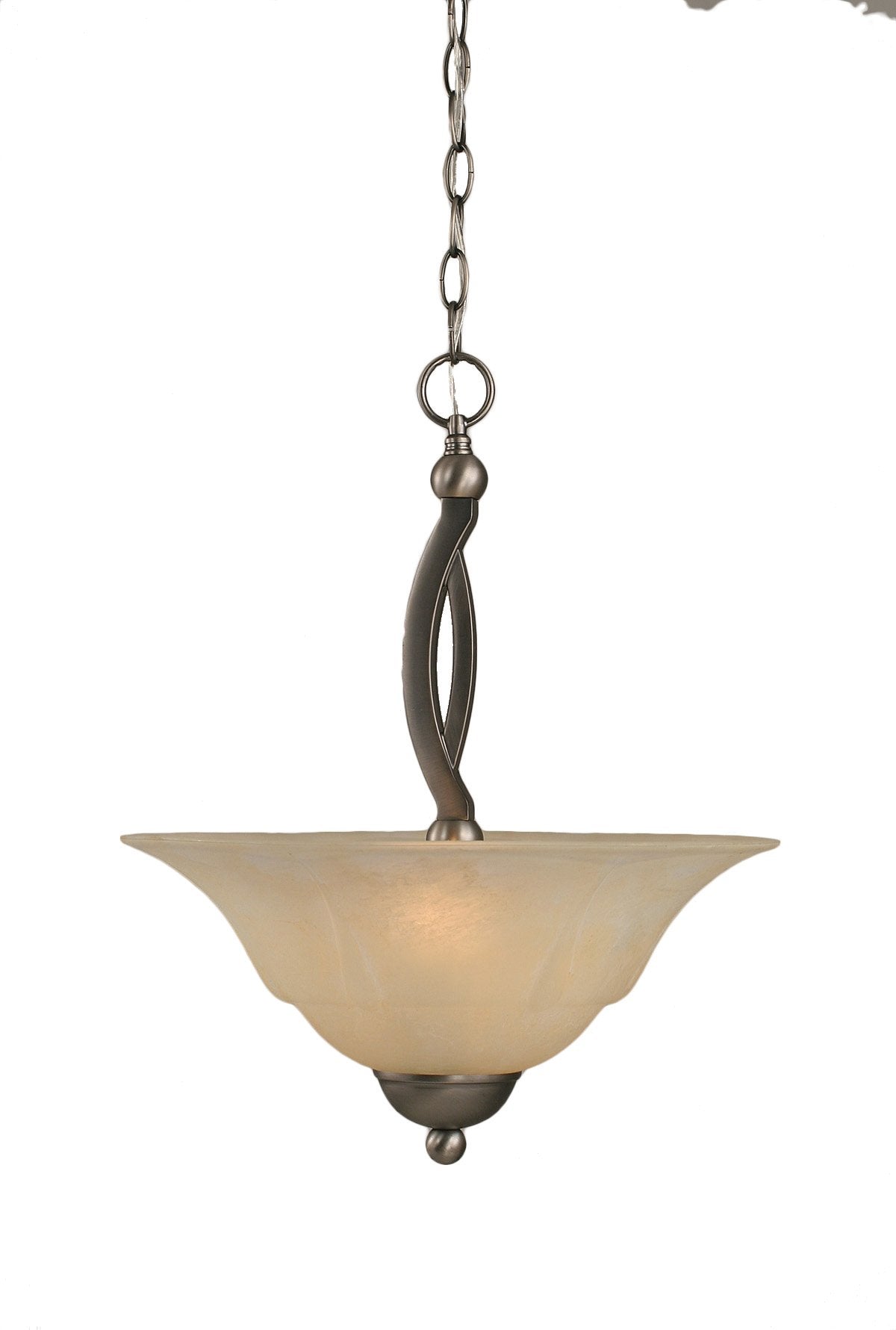 Toltec Lighting Bow 2 Light Pendant In Brushed Nickel (274-Bn-53613)