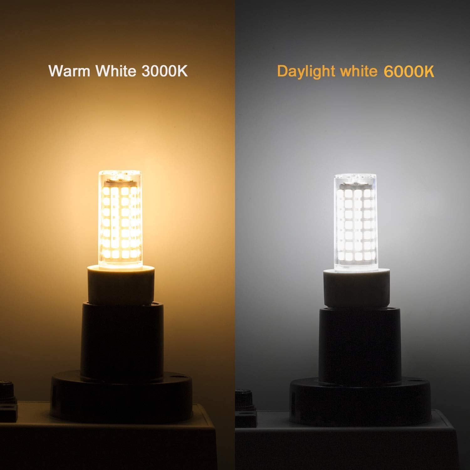 LAOYEBAOHE E14 LED Light Bulbs, Daylight White, 2 Count, Ceramic Aluminum Oxide, for Cooker Hood, Range Hood, Turkish Lamp