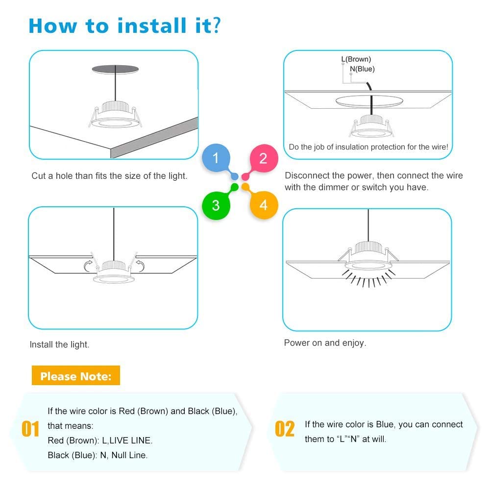 2 Inch Led Downlight  Recessed Lighting Dimmable Ceiling Light  3W  3000K Warm White  Cri80 With Led Driver(35W Halogen Equivalent)  8 Pack