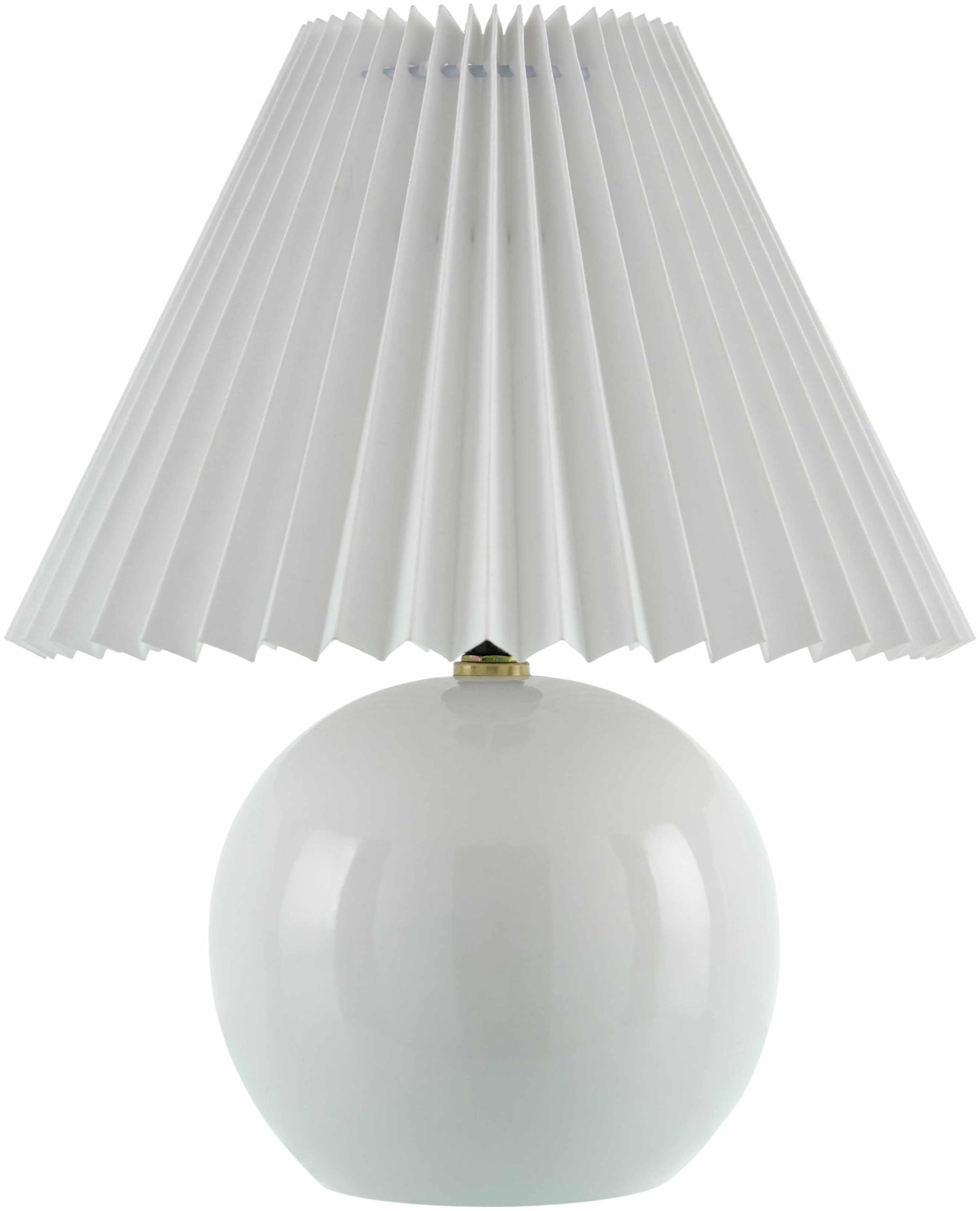 Boutiquerugs Shcheglovo Boho Ceramic Bedside Table Lamp For Bedroom Nightstand - End Side Lighting For Living Room - Light Gray 