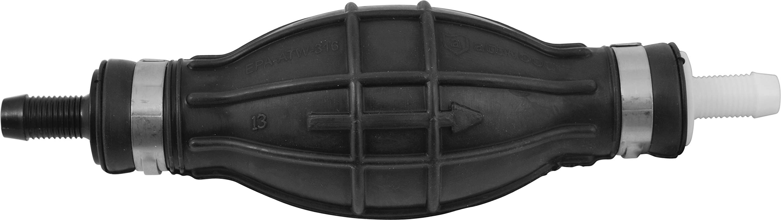 Attwood High-Output Primer Bulb, 3/8-Inch, EPA & CARB Certified, Black, Plastic, Model 93038LP7