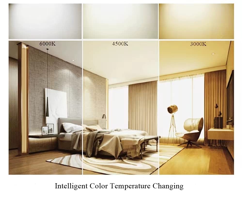 Ledytech 3.93 Led Retrofit Light Kit, Dimmable 18W, Adjustable 3000K-6000K, White, Model Ledytech4In18W