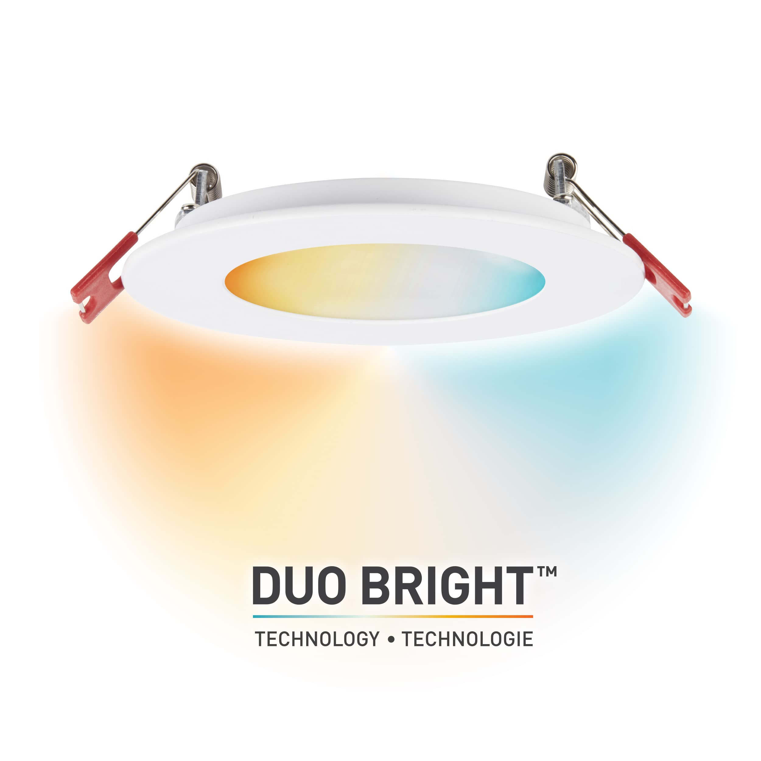 Globe Electric 91415 Duobright Recessed Light, 4", White