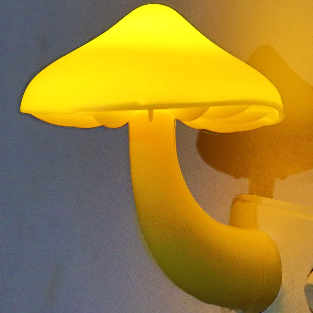 Sensor LED Night Lights for Adults Kids NightLight Cute Mushroom Night Light Plug in Wall Lamps for Bedroom, Bathroom,Toilet, St