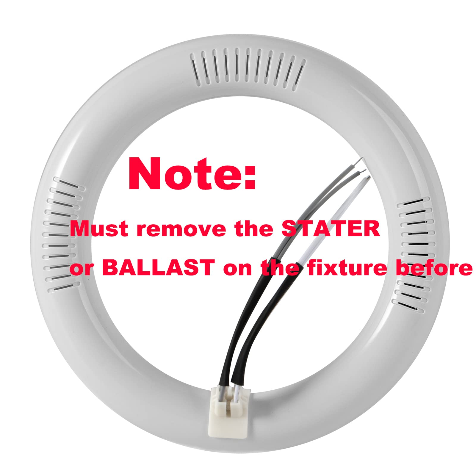 Thecosky T9 Led Circline Light Bulb, 8 Inch 1700Lm Led Circular Light, 12W Clear Cover 6500K Daylight Replacement For Fc8T9/Cw 2