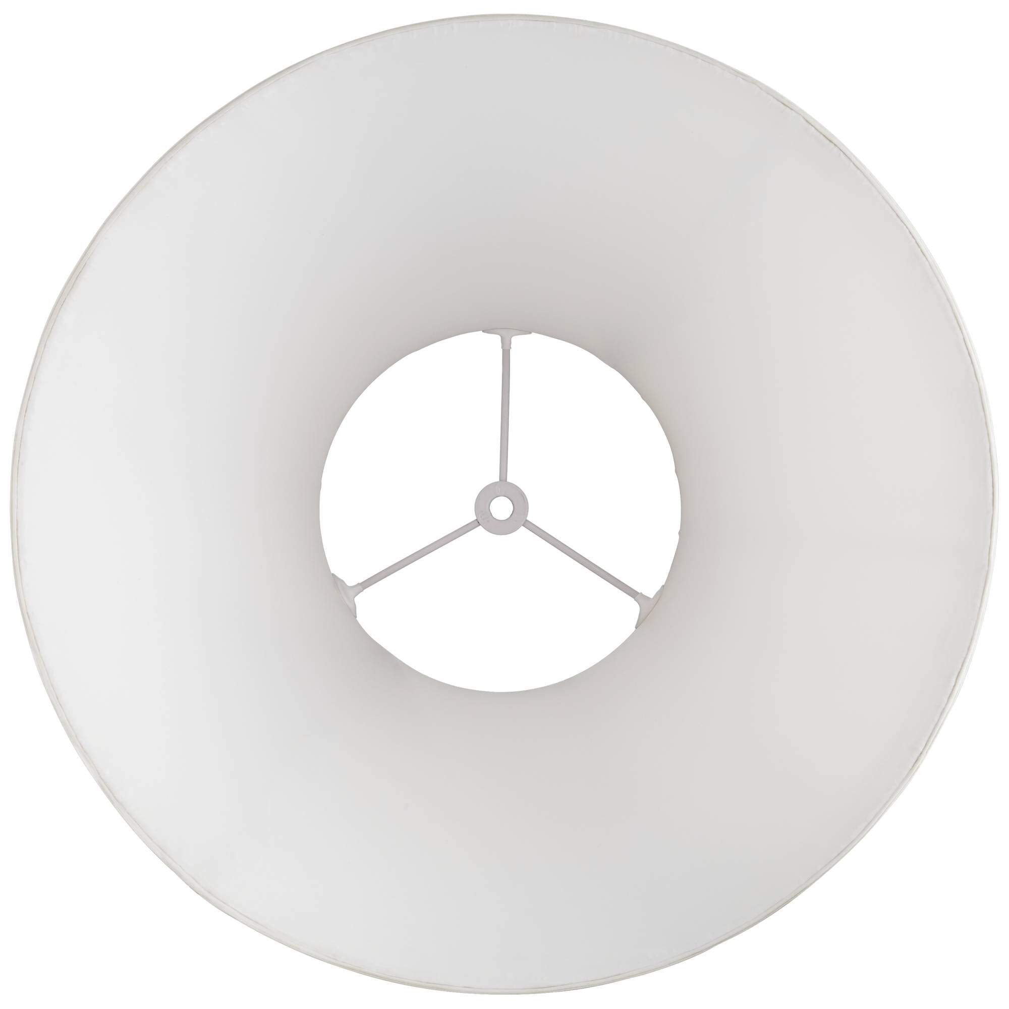 Beige Mushroom Pleated Medium Empire Lamp Shade 7&quot; Top X 16&quot; Bottom X 12&quot; Slant X 11.25&quot; High (Spider) Replacement With Harp And Finial - Springcrest