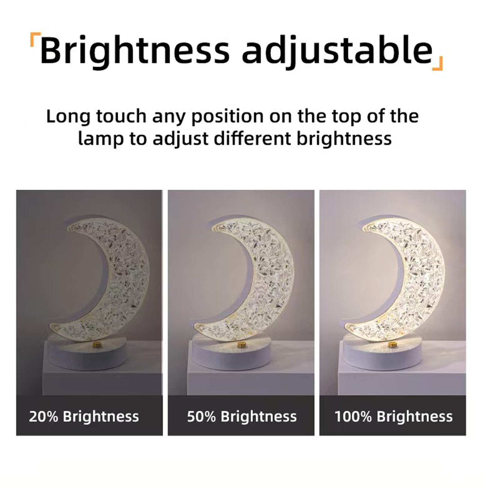 Star Lamp, 3 Colors Stepless Dimmable Table Lamp, Touch Control Stars Light, Usb Rechargeable Beside Lamp, Cute Night Light For