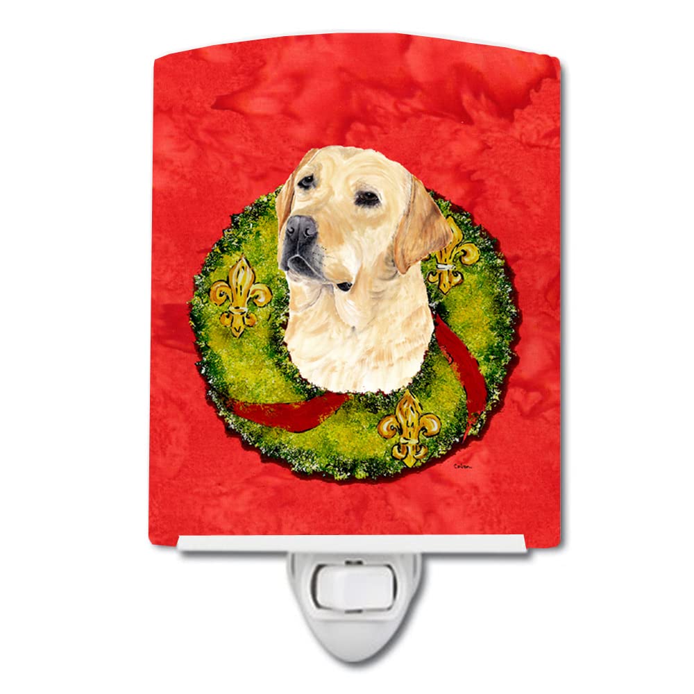Carolines Treasures Ceramic Night Light, Labrador Design, 6x4x3in, Model SC9091CNL, UL-Certified for Bedroom, Bathroom, Kitchen