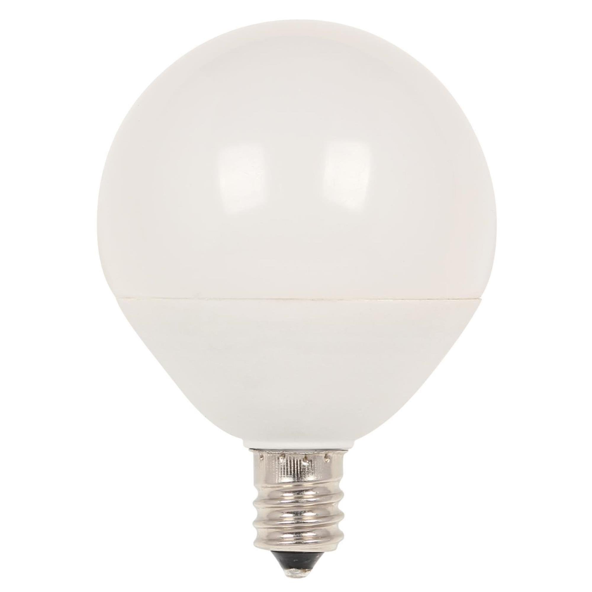 Westinghouse 4513100 60-Watt Equivalent G16-1/2 Dimmable Soft White LED Light Bulb with Candelabra Base