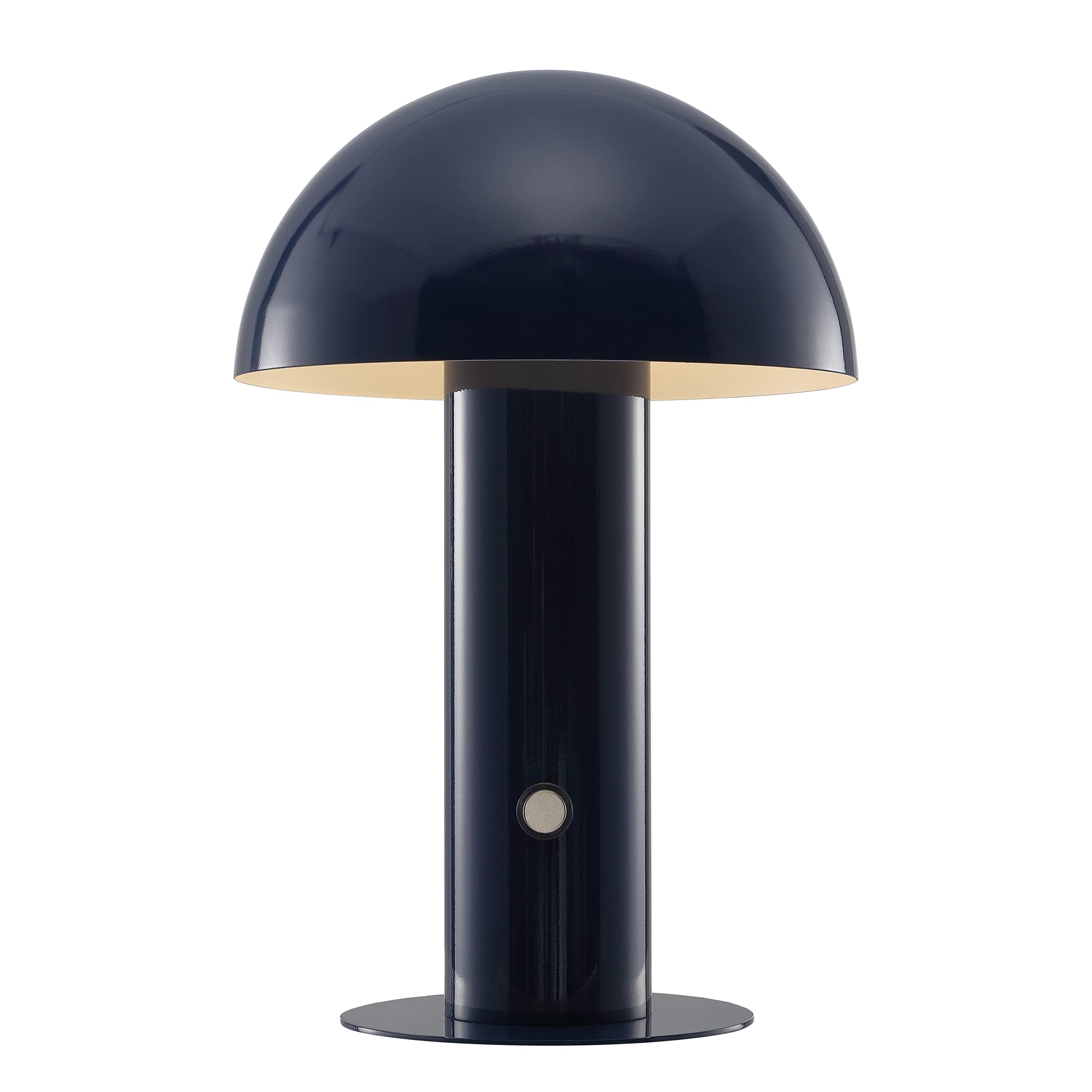 JONATHAN Y JYL7115E Boletus 10.75'' Contemporary Bohemian Rechargeable/Cordless Portable Iron Integrated LED Mushroom Table Lamp