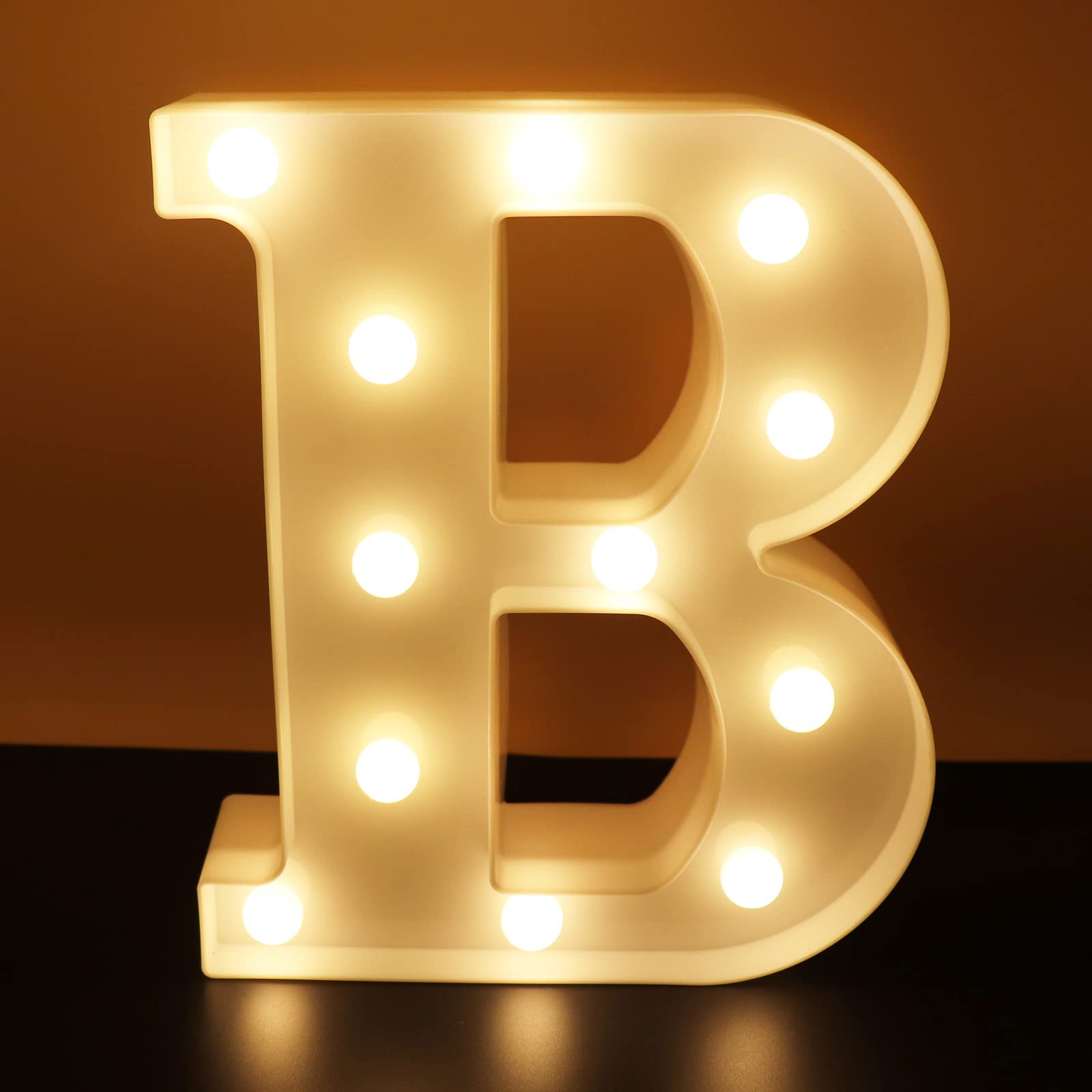 Ausaye Led Letter Lights Alphabet Light Up Sign Night Light For Wedding Birthday Party Decoration Battery Powered Christmas Lamp