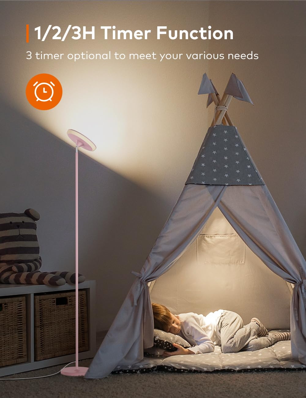 Bright Floor Lamp,42W 3700Lm Led Torchiere Floor Lamps For Living Room, 71In. Modern Tall Standing Light With Remote,Color & Bri