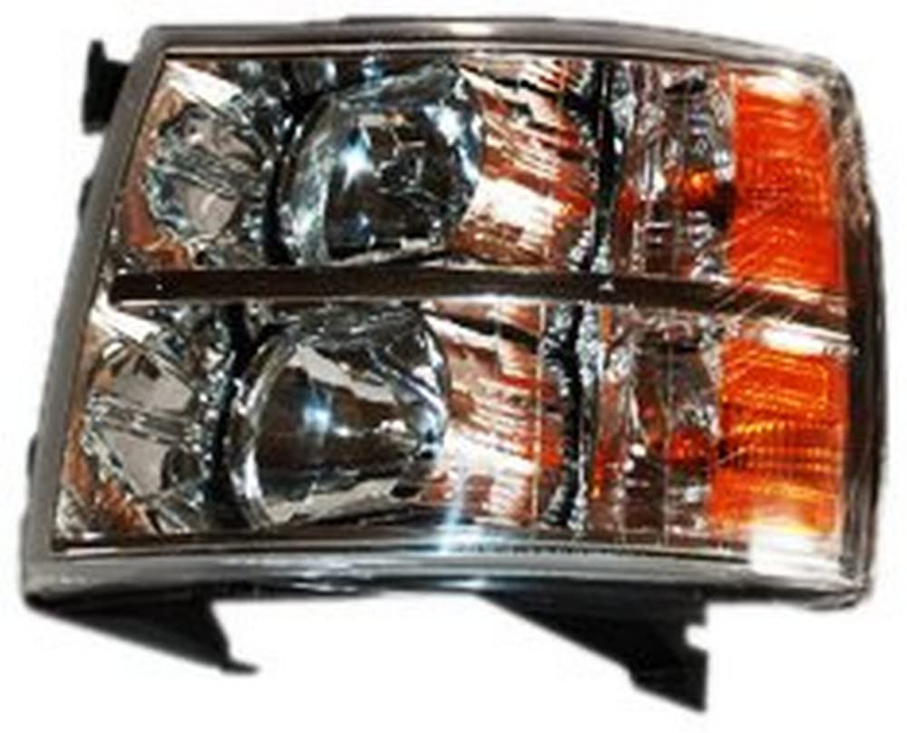 TYC Left Headlight Assembly Compatible with 2007-2013 Chevrolet Silverado
