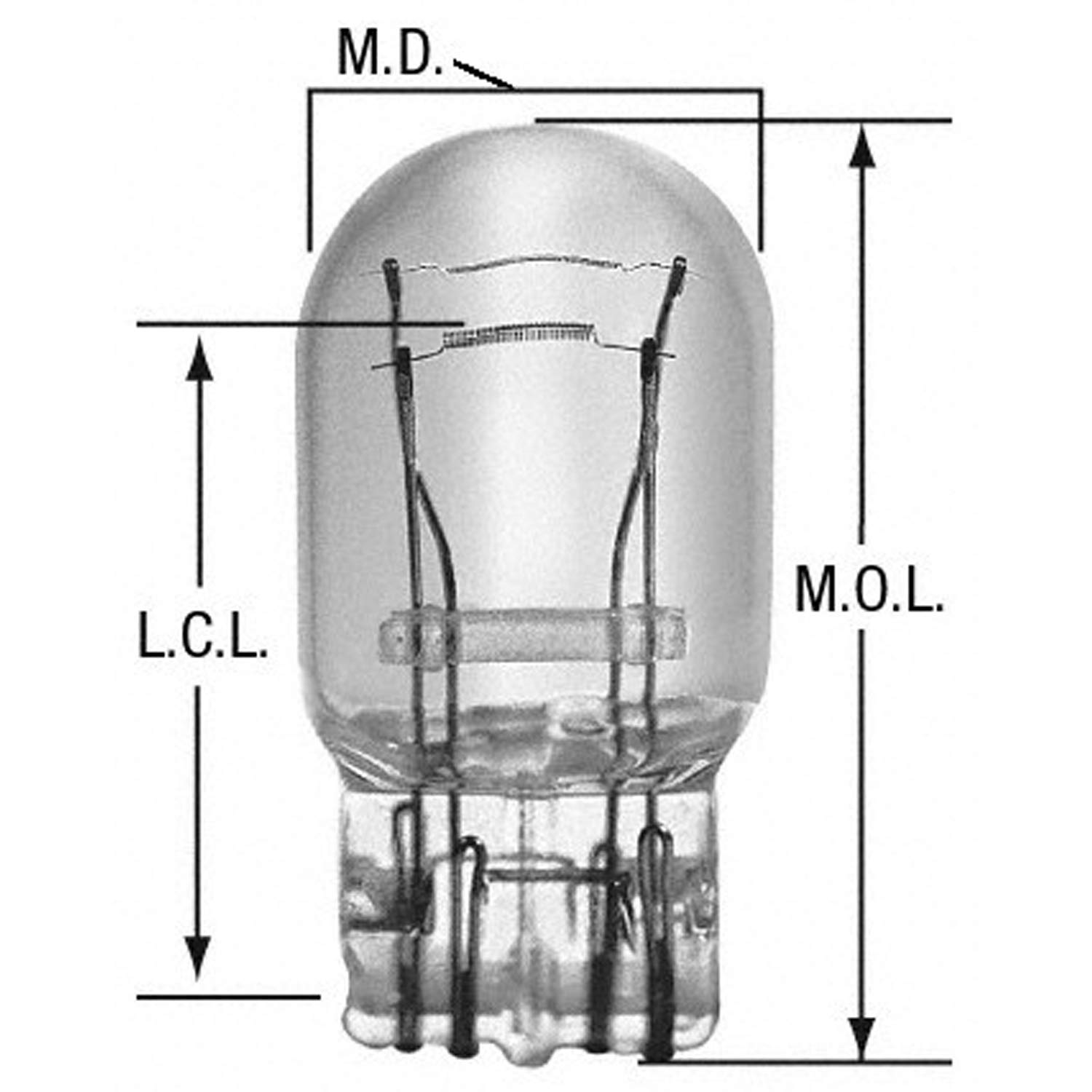 Wagner Bp7443 Multi-Purpose Light Bulb - Assorted Color, Glass, One Size, Card Of 1