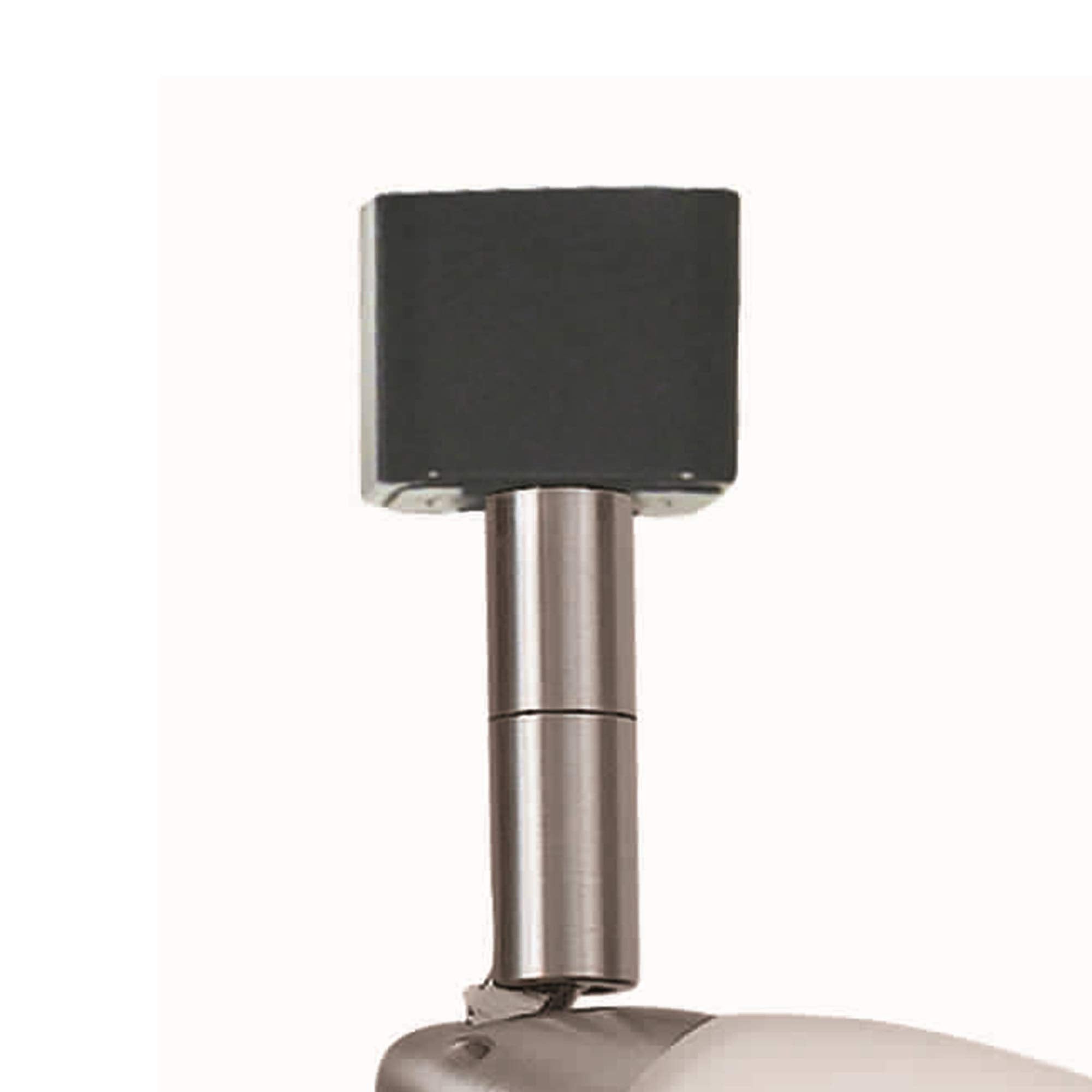 Benjara Metal Track Light with Interchangeable Round Glass Shade, Silver and White