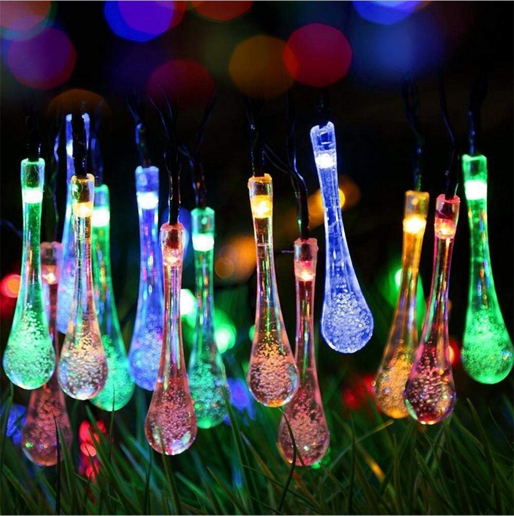 TECHNO E-TAIL 20 LED Decorative String Lights, Waterdrop Shape Diwali Christmas Fairy Lights for Home Decoration (Multicolor)