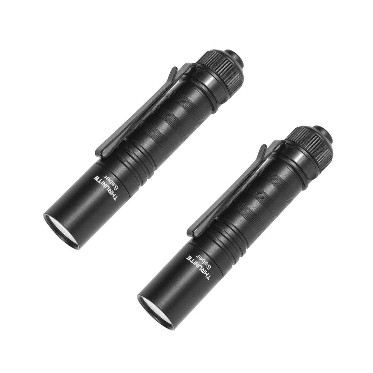 ThruNite Saber 659 Lumens AA Mini Flashlight Rechargeable, Small EDC Flashlight with Clip High-Performance SST20 LED Light, Blac