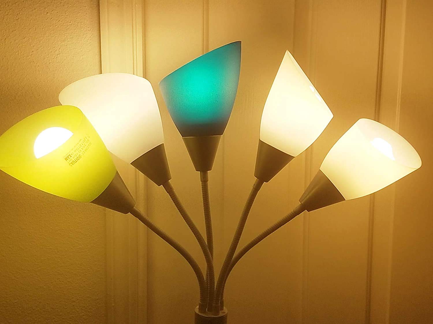 Velouer 2 Pack Plastic Lampshade, 5.7 High, 4.1 Diameter, Green Replacement For Led Floor Lamp