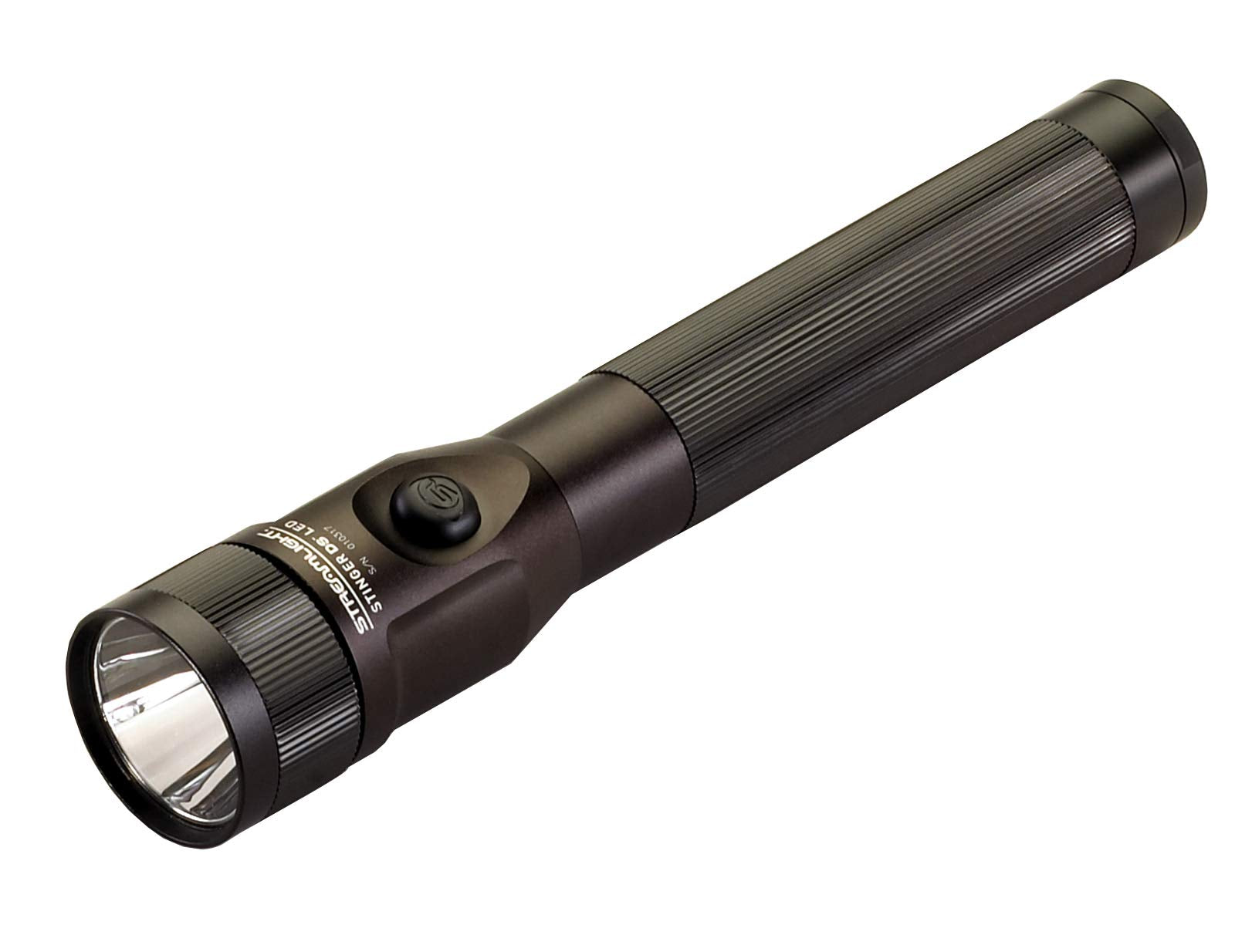 Streamlight 75812 Stinger Ds 425-Lumen Led Bright Rechargeable Flashlight With Dual Switches And Dc Steady Charger, Black